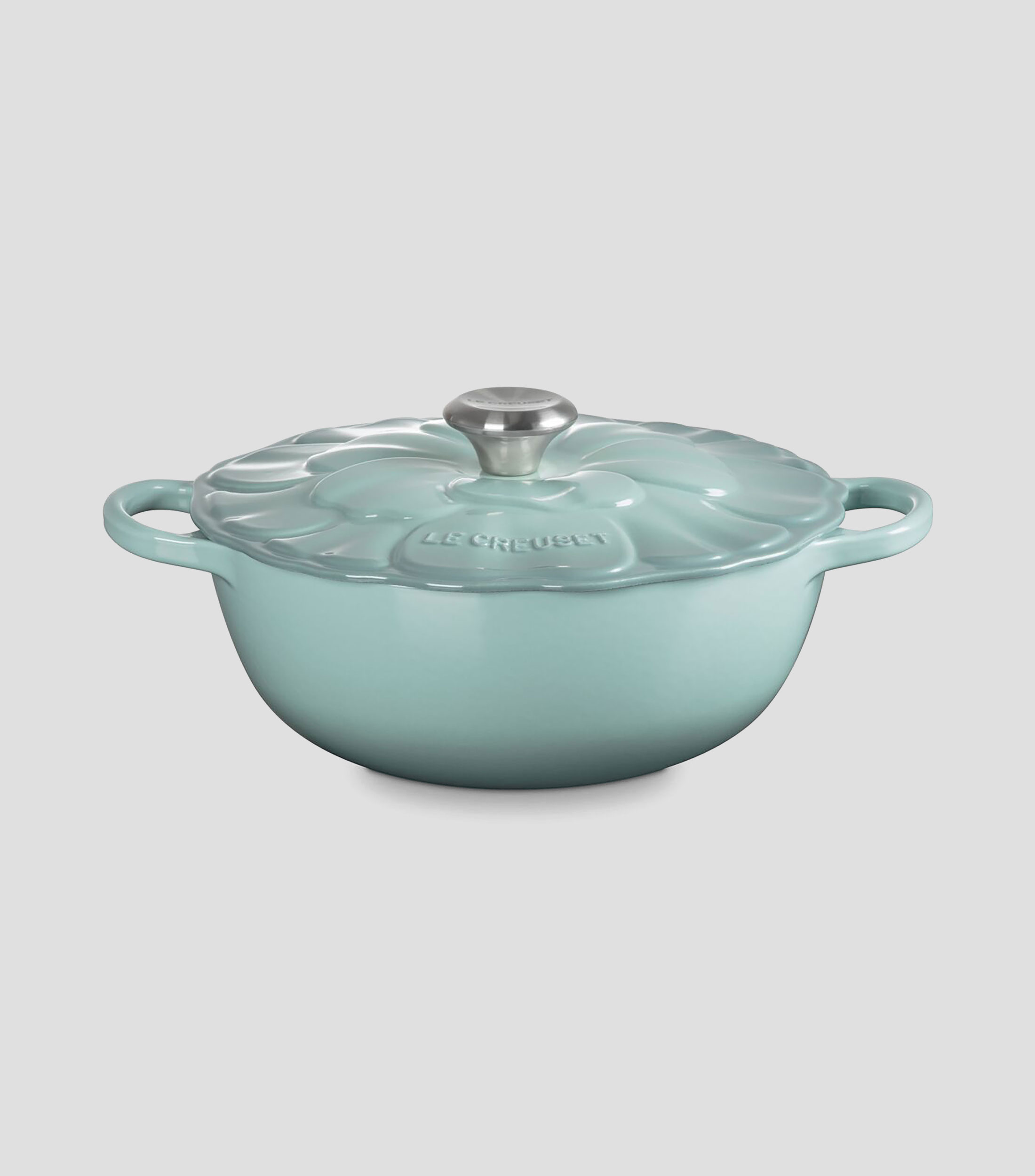 Olla en hierro colado Marmita Pétalos 4.1 L azul