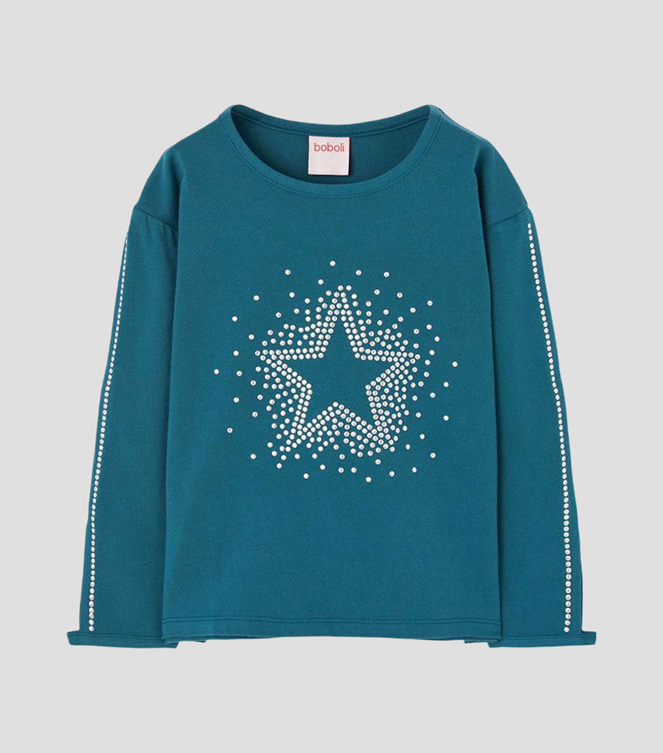 Playera cuello redondo manga larga fantasía Niña