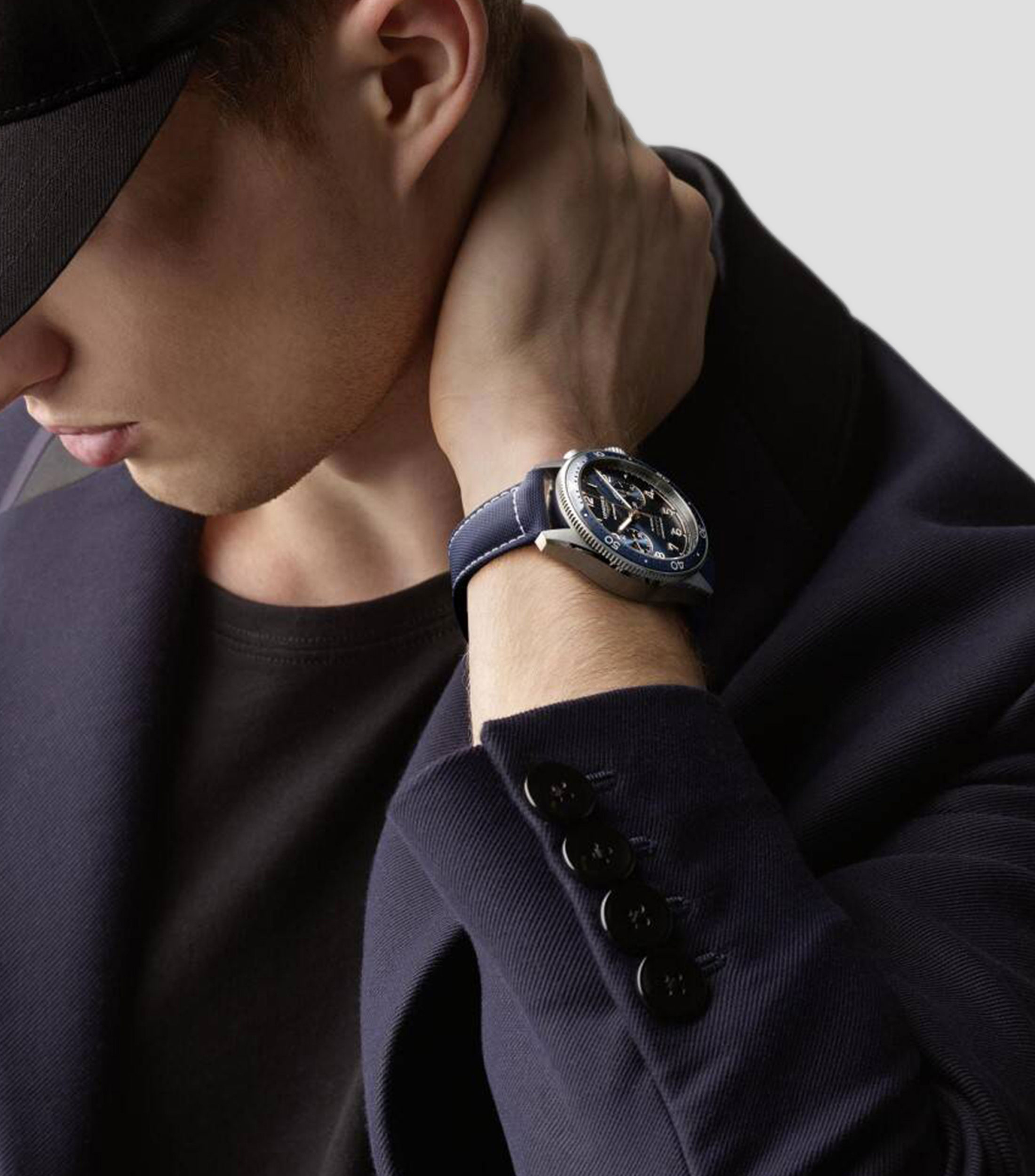Reloj para Hombre Longines Spirit Flyback Deportivo, Azul, Plateado