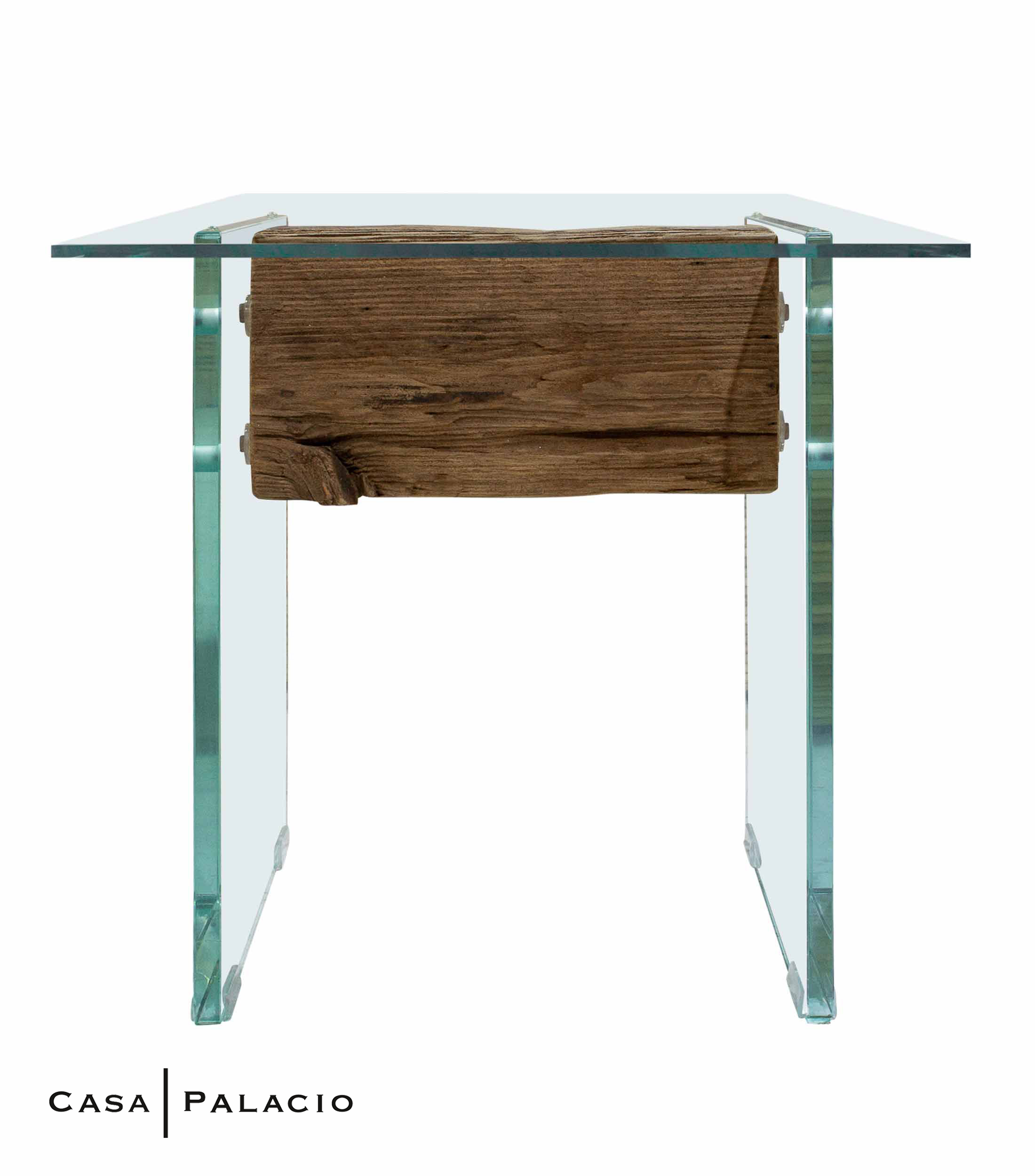 Mesa lateral Detroit en cristal