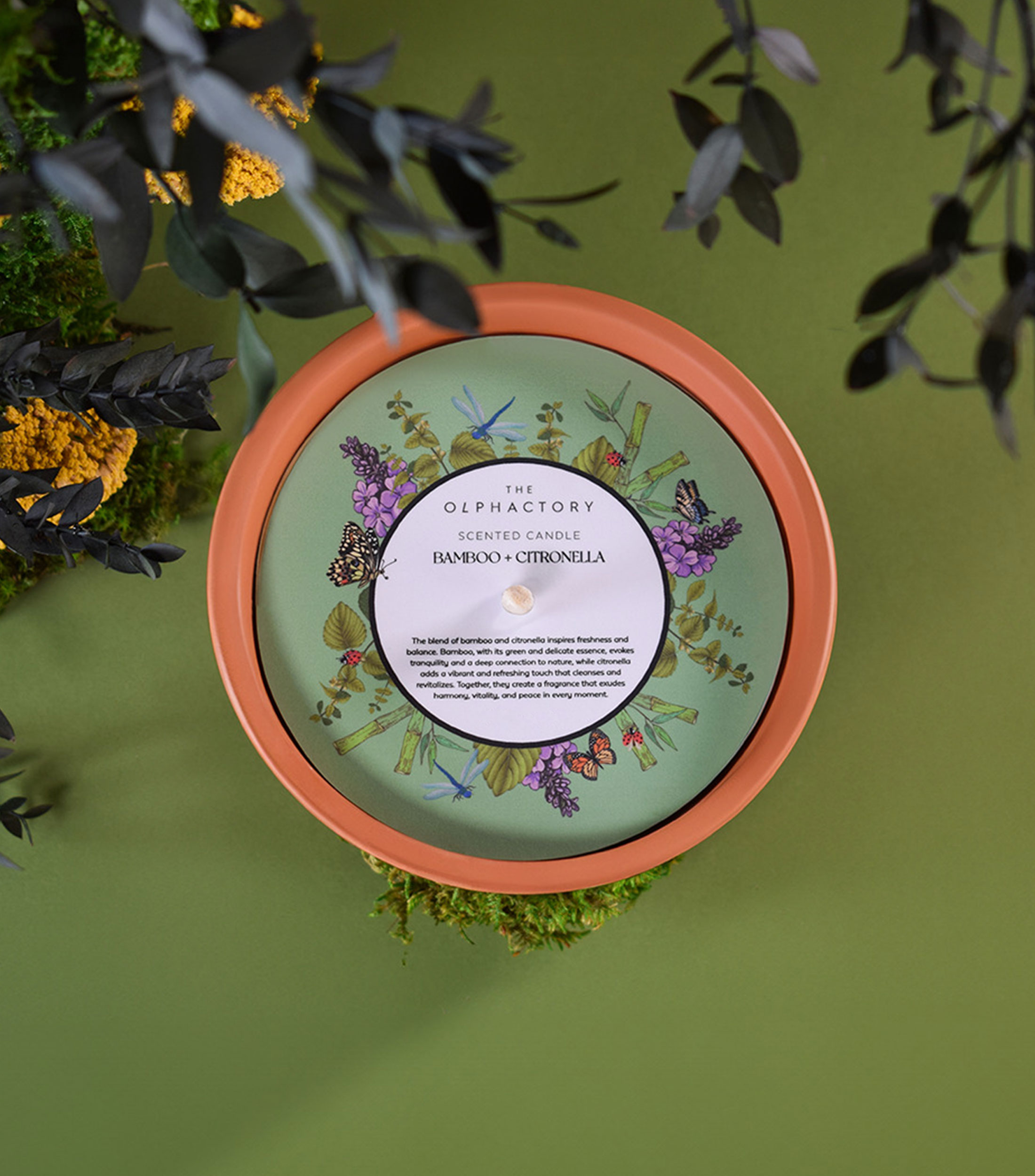 Vela aromática Bambú y Citronella