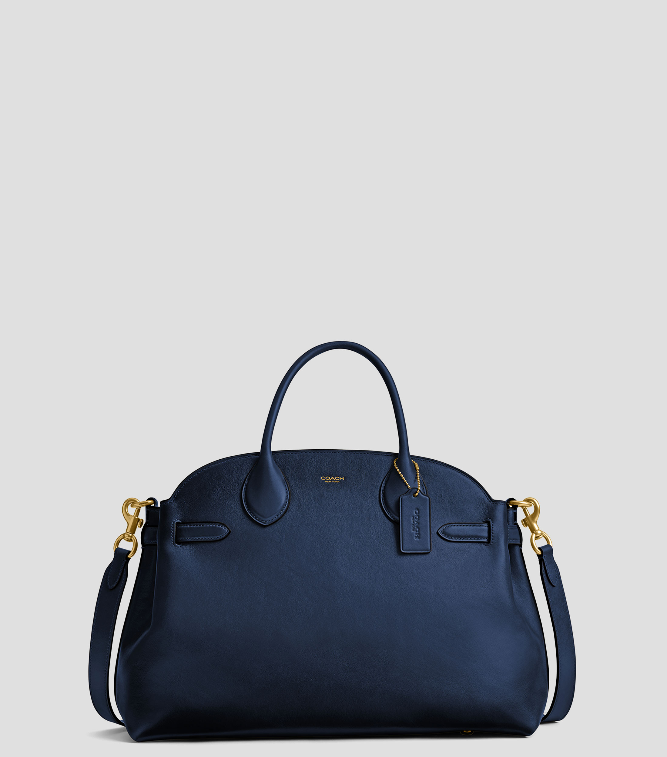 Bolsa satchel en piel lisa Empire Mujer