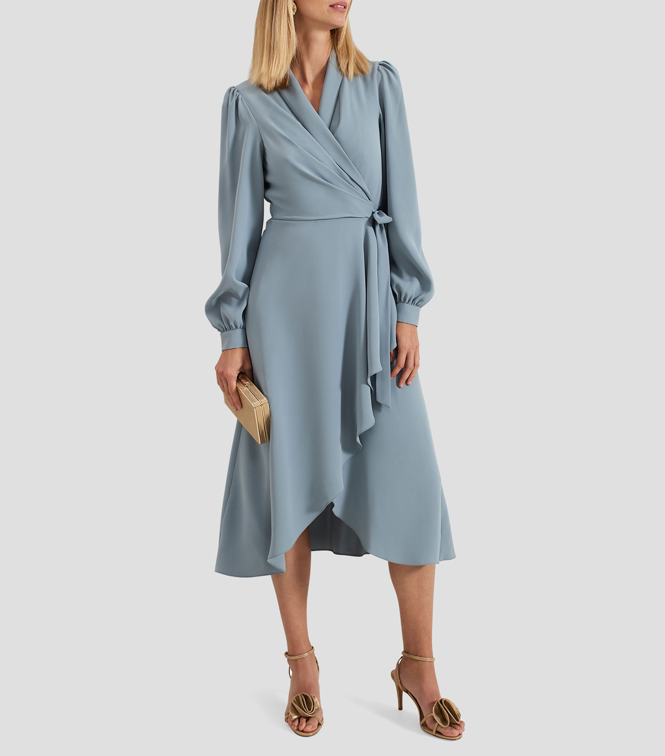 Vestido Midi manga larga Mujer