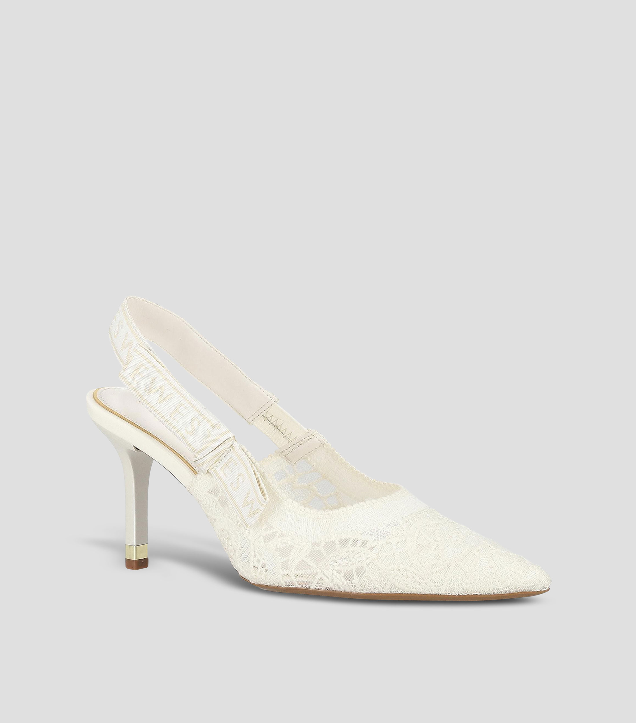 Zapatillas Slingback de tacón alto de aguja Mujer