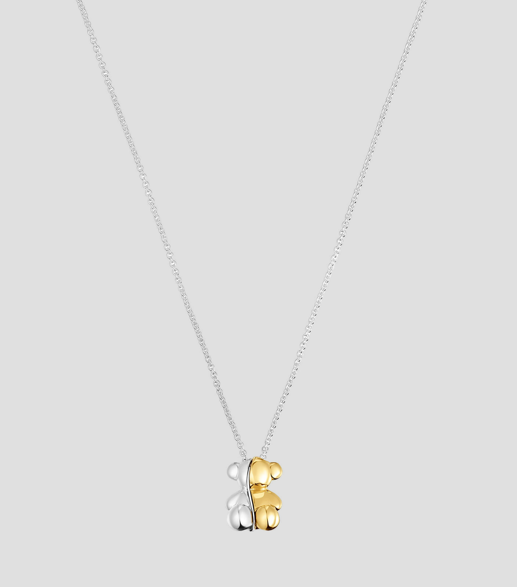 Collar My Other Half oso en plata .925 Mujer