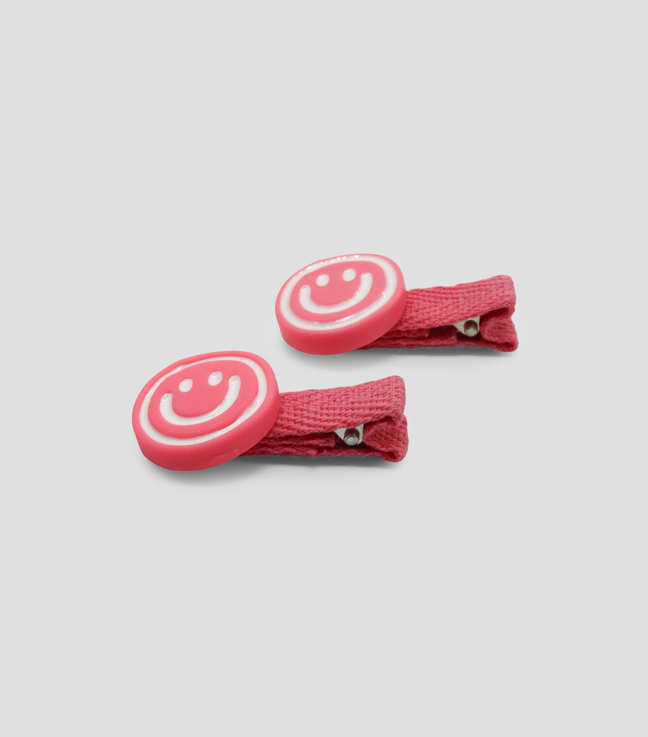 Broches fucsia Happy Face Niña