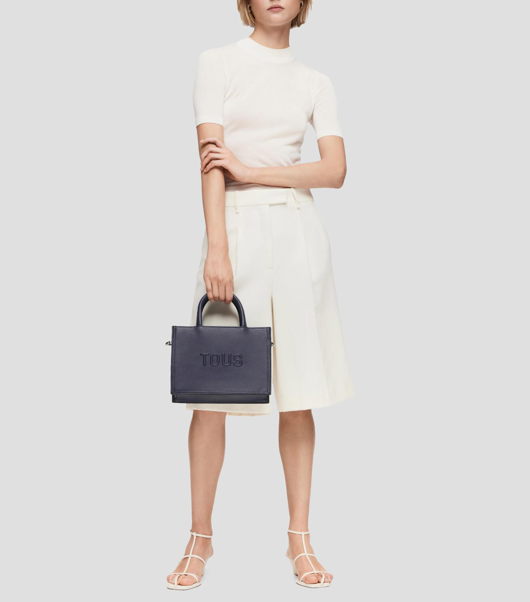 Bolso tote azul Brenda con logotipo Mujer