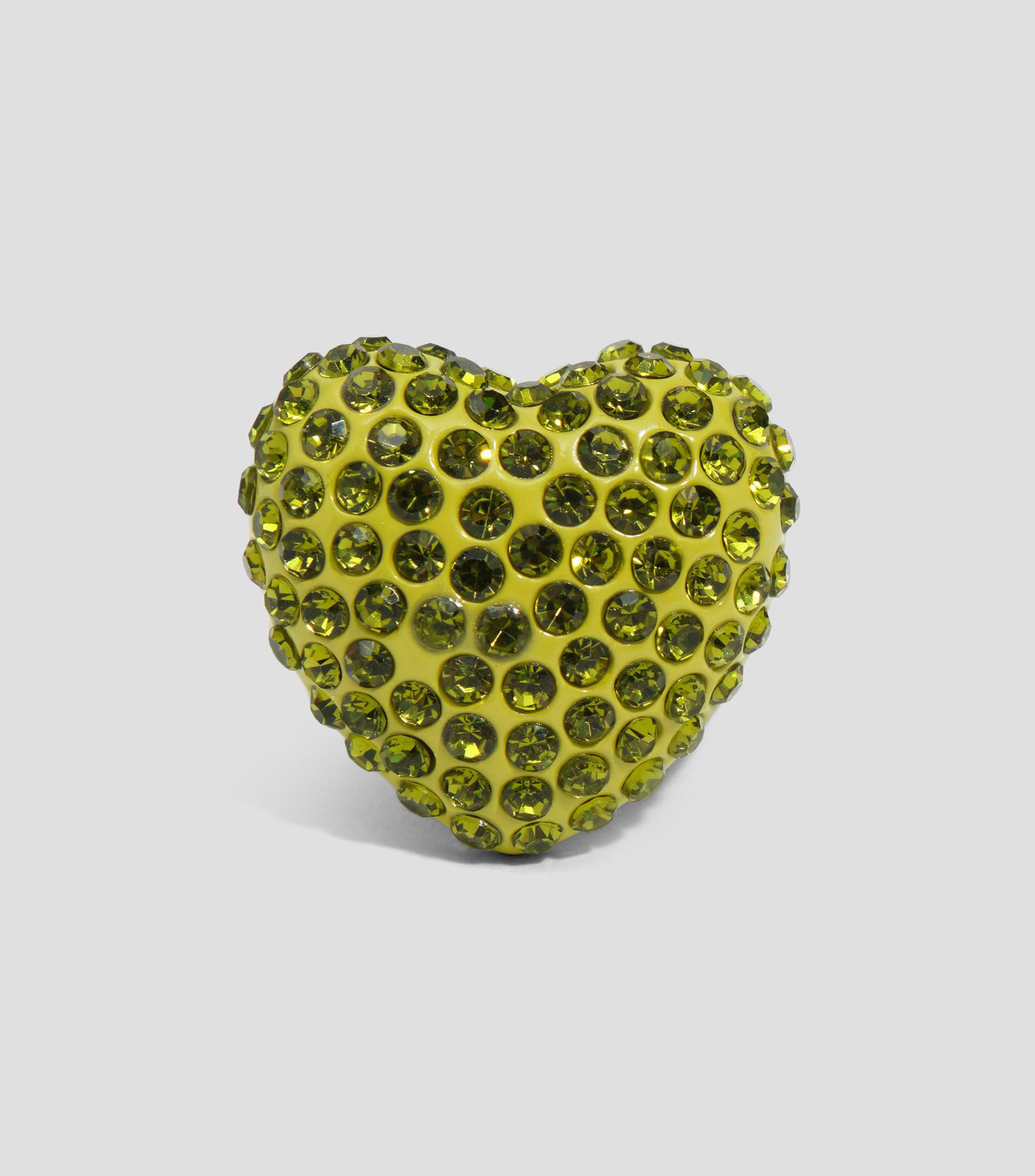 Anillo corazón con cristales Mujer