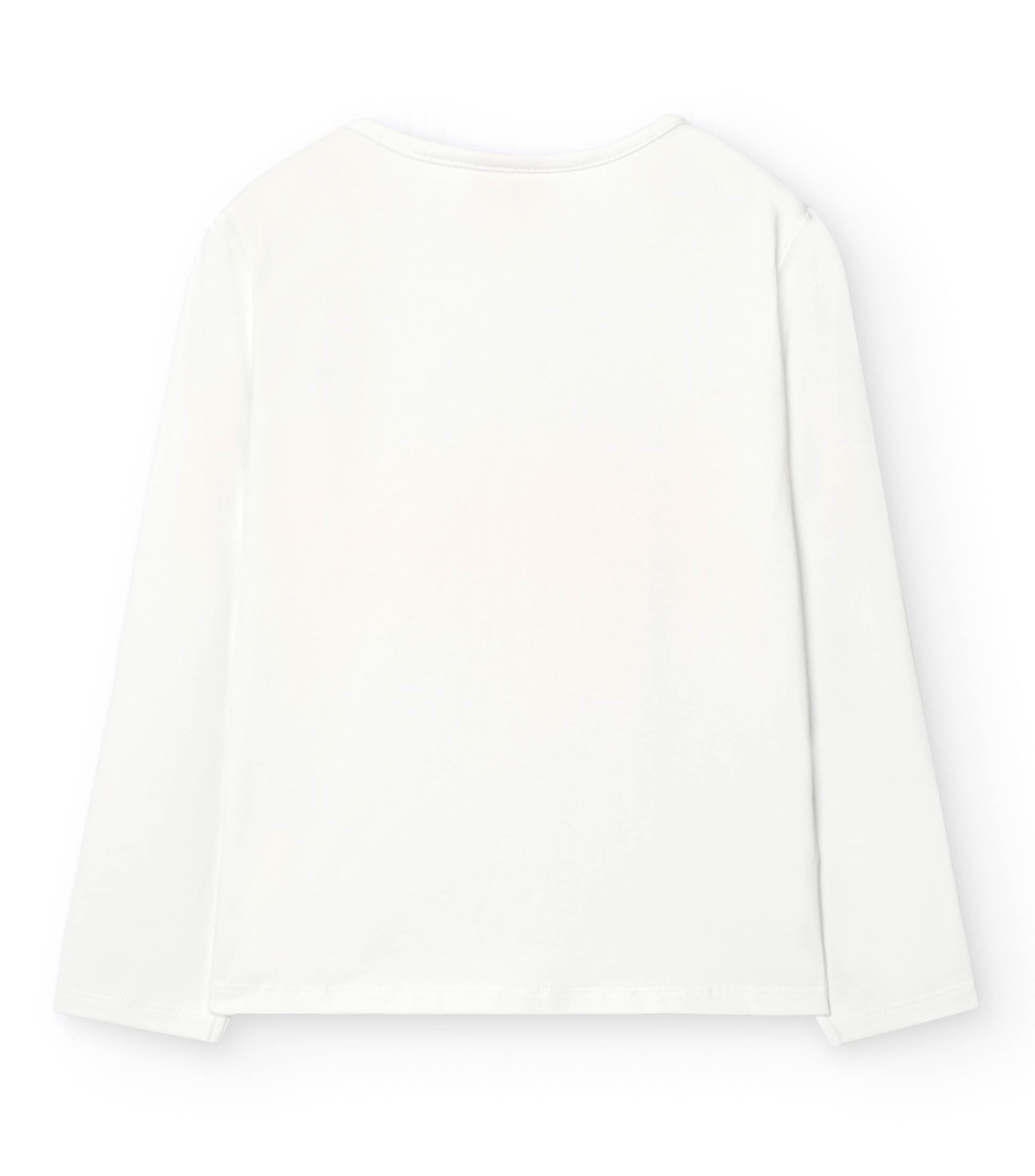 Playera estampada con manga larga Niña