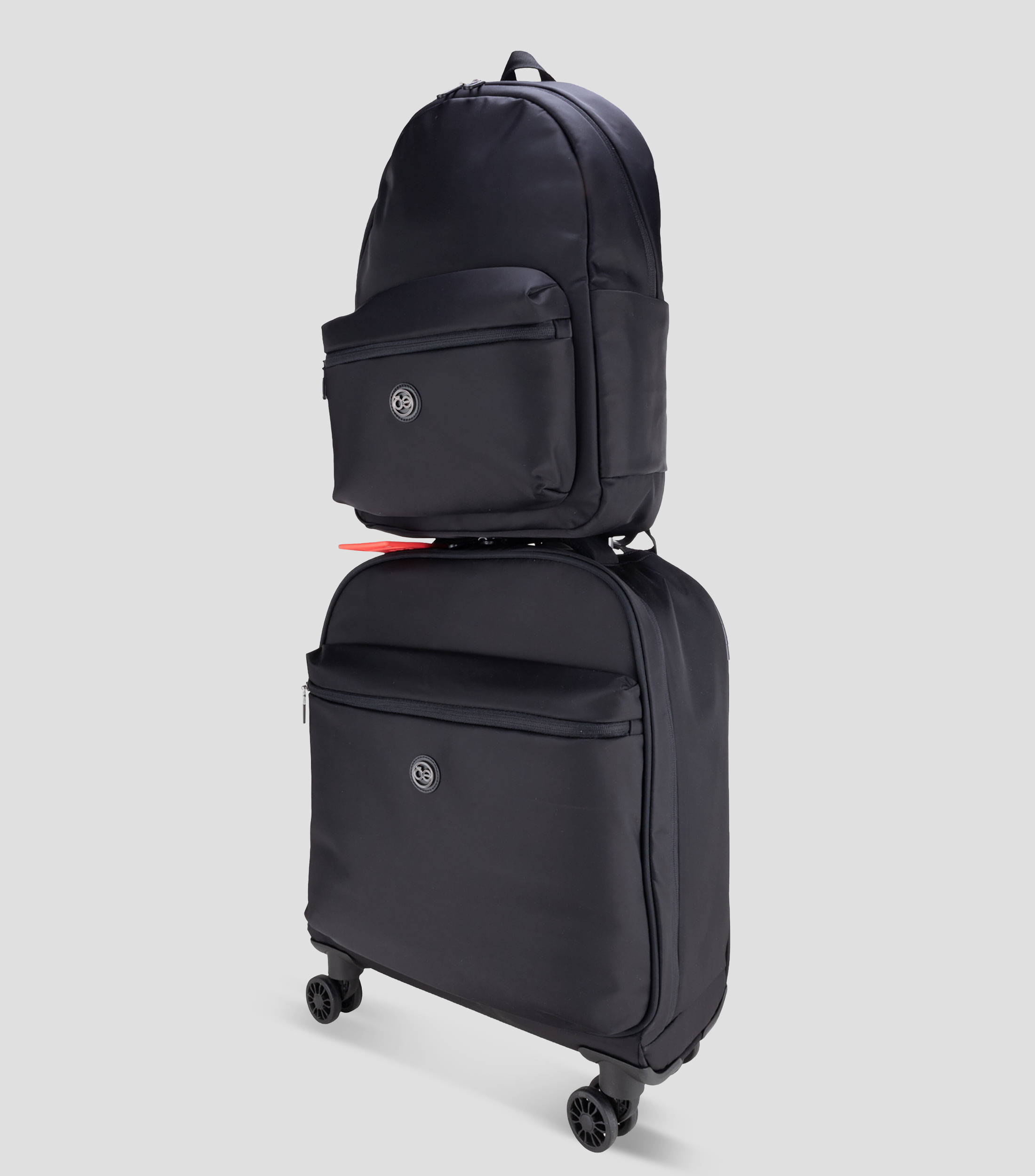 Set de Viaje Maleta y Mochila para Cabina Negro