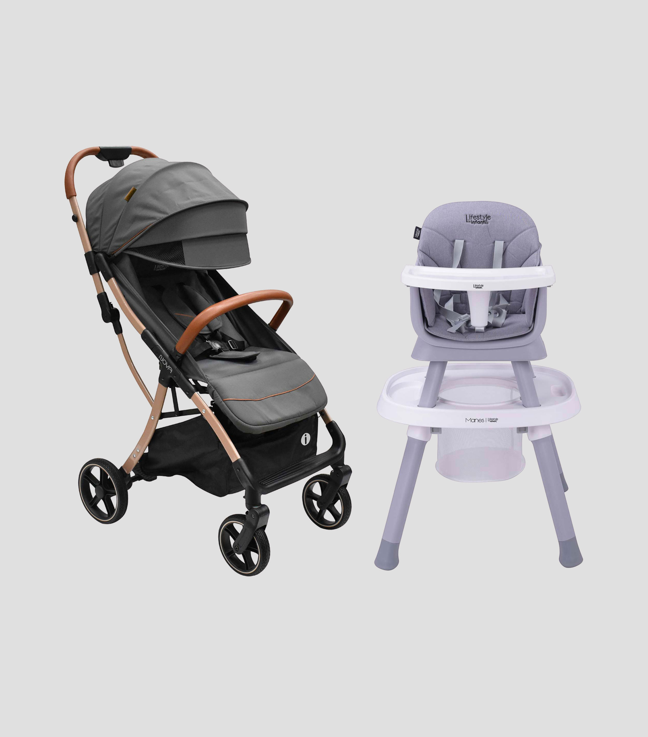 Set Carriola Nova Silla Alta 7 en 1 Manes