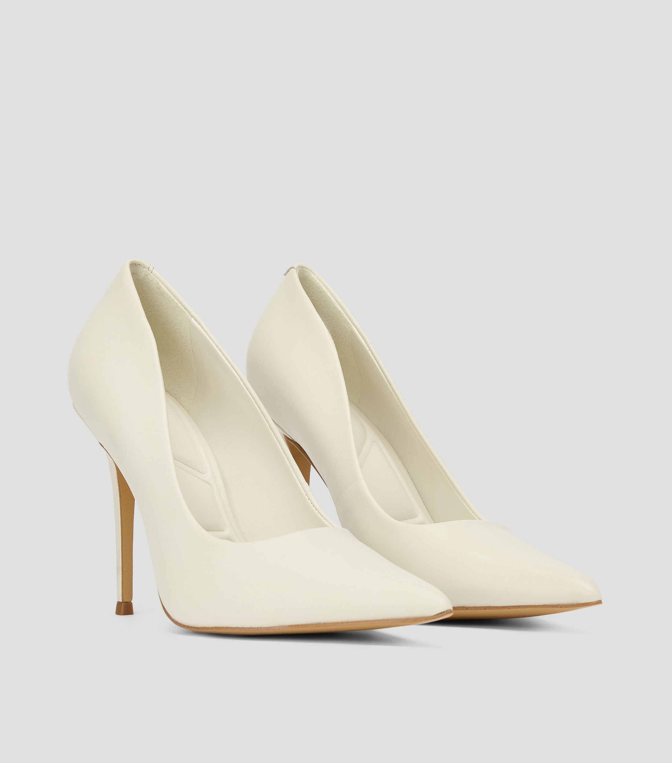 Zapatillas pump tacón alto de aguja en piel Stasya Mujer