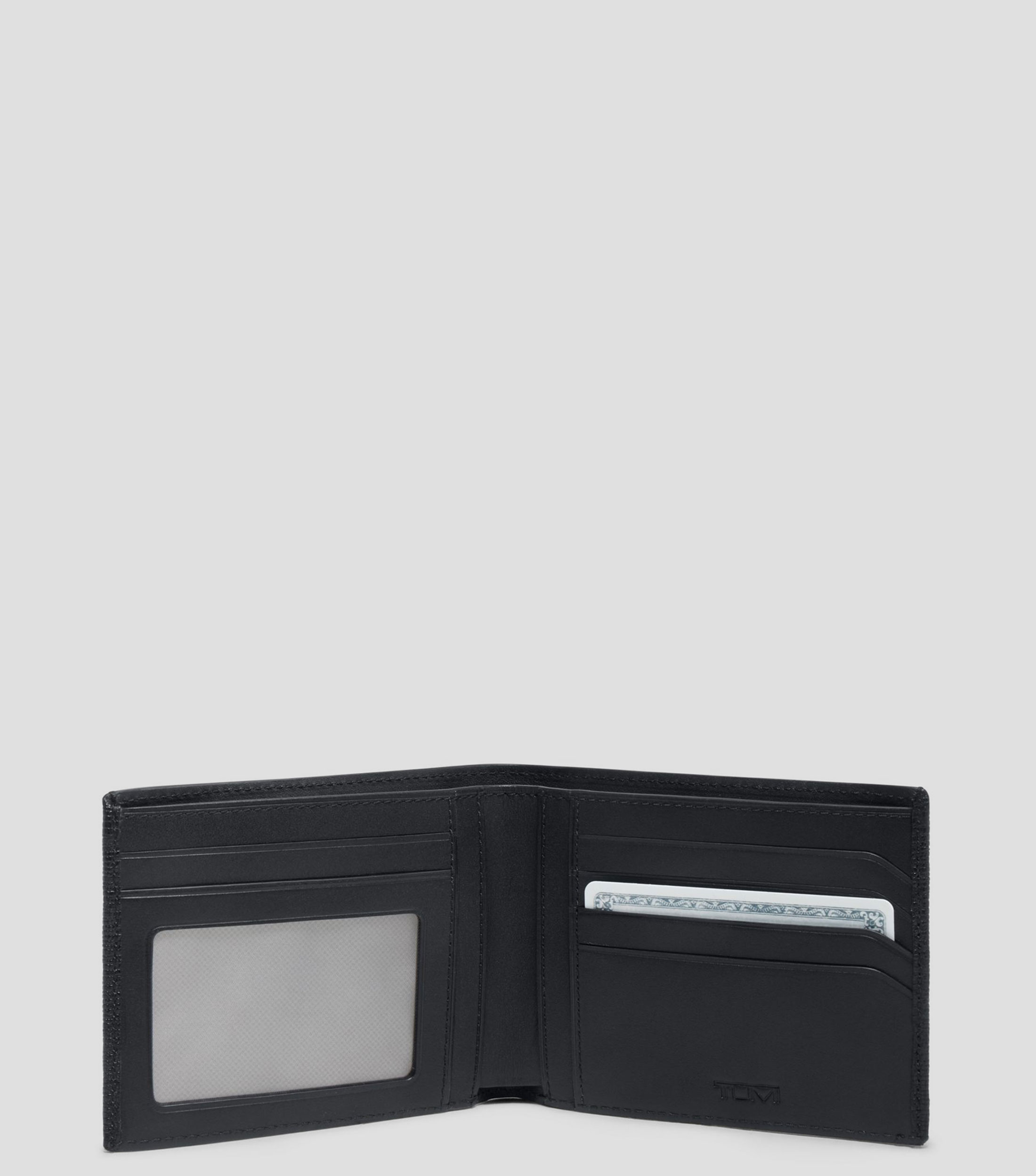 Cartera bifold en piel Nassau SLG con relieve Hombre