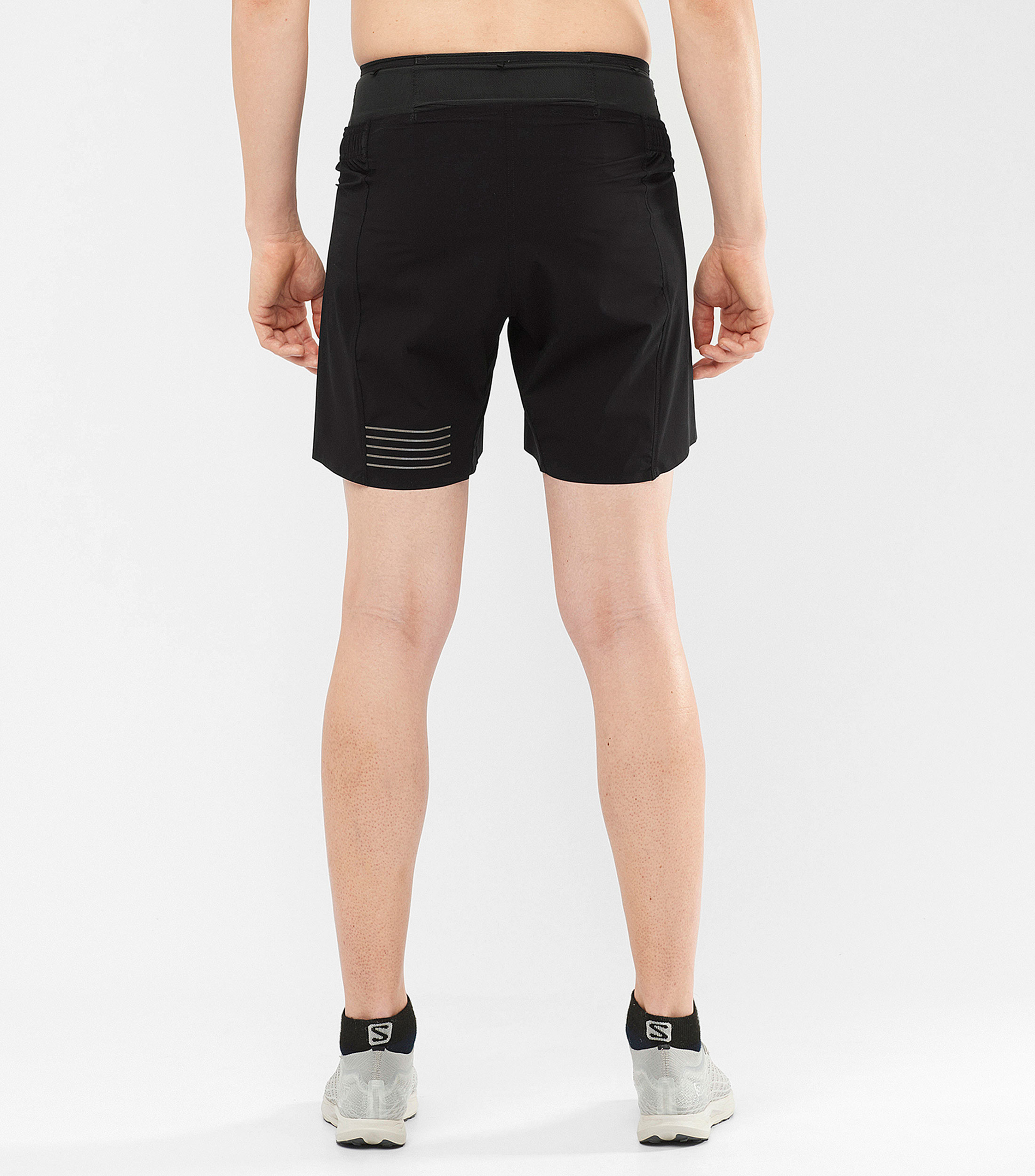Short para correr liso Hombre