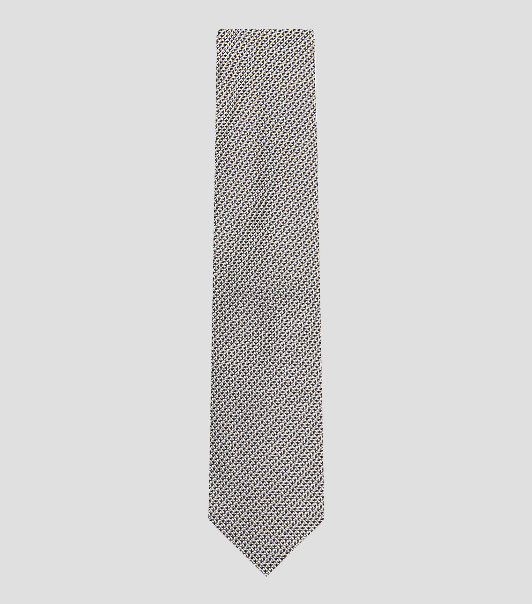 Corbata ancha en seda microdiseño