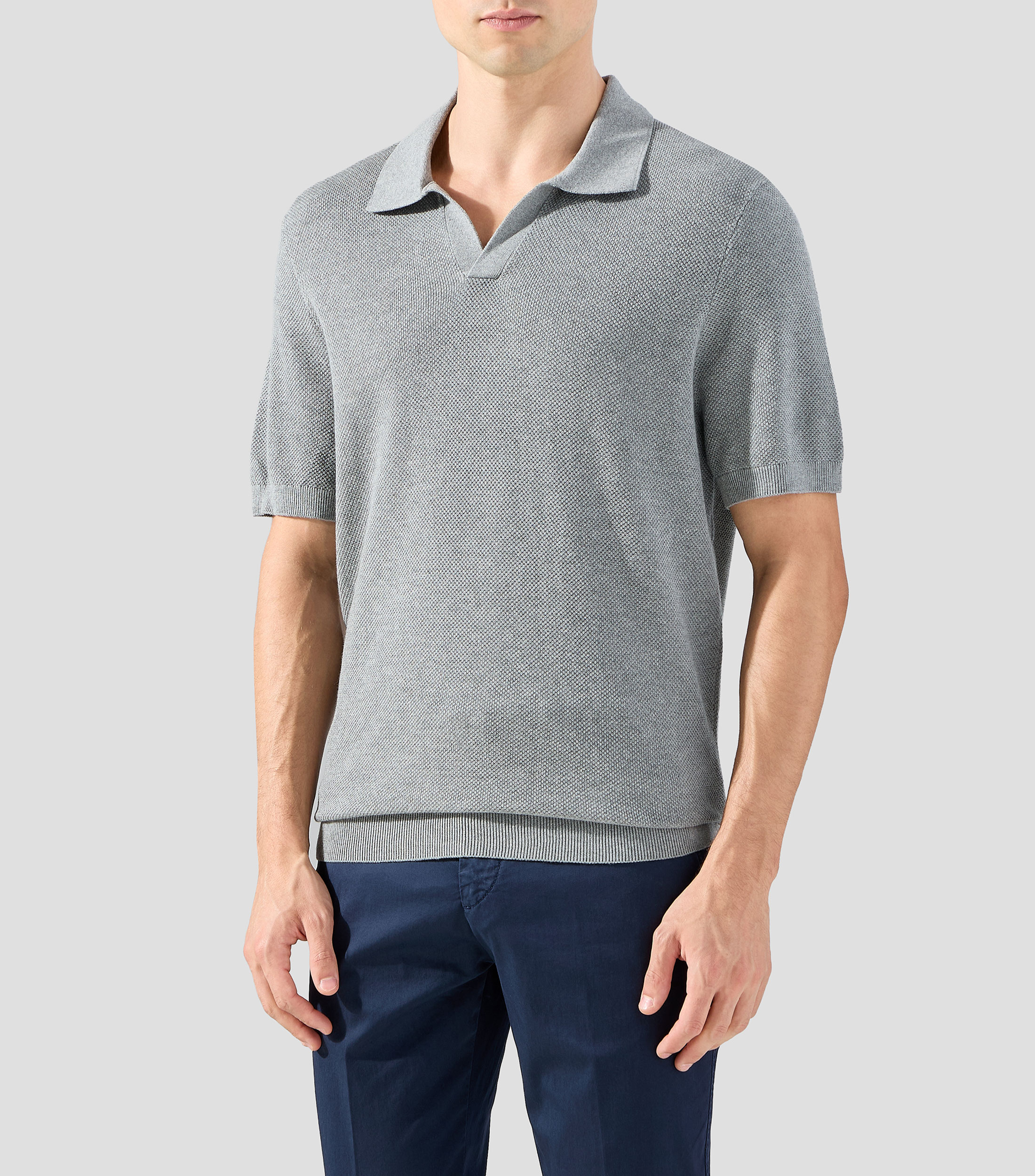 Suéter cuello polo Hombre