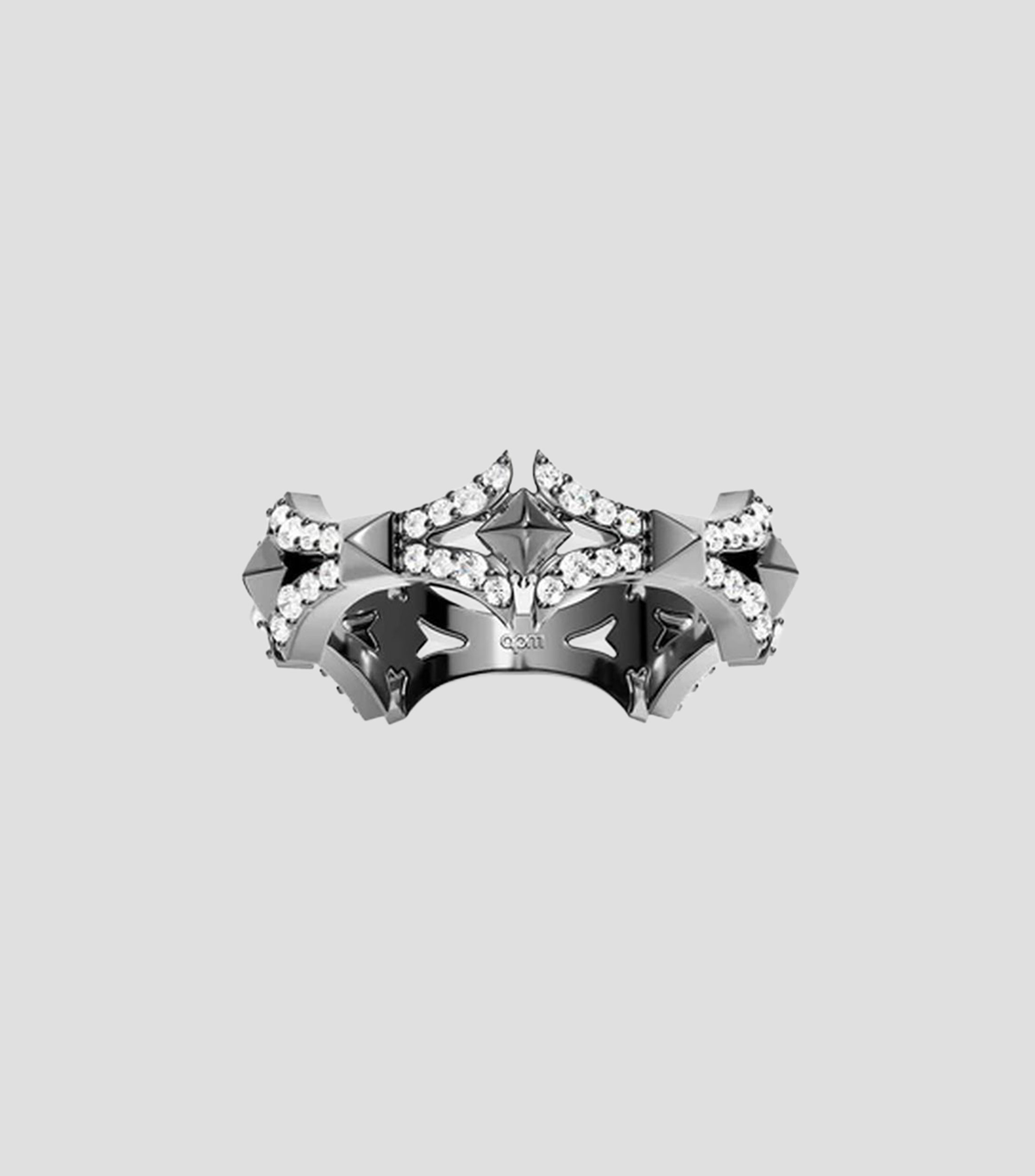Anillo en plata de primera ley cruz Mujer