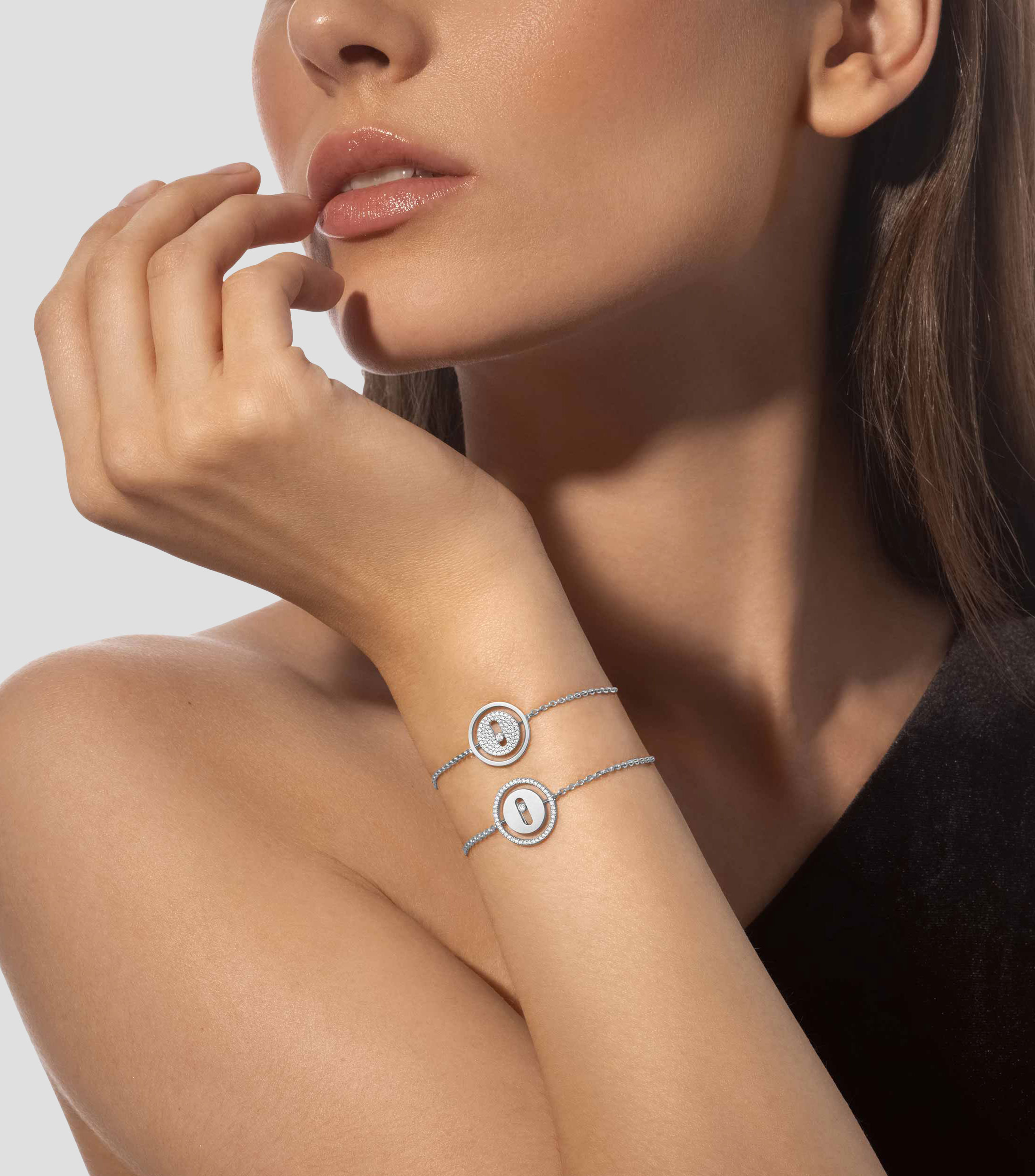 Pulsera en oro blanco 18 Kts Mujer