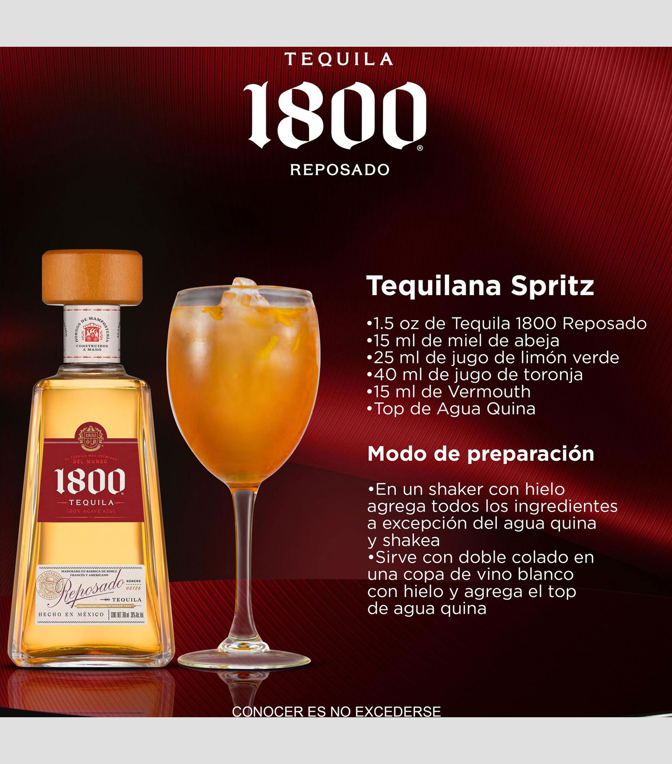 Tequila reserva 1800 reposado, 700 ml