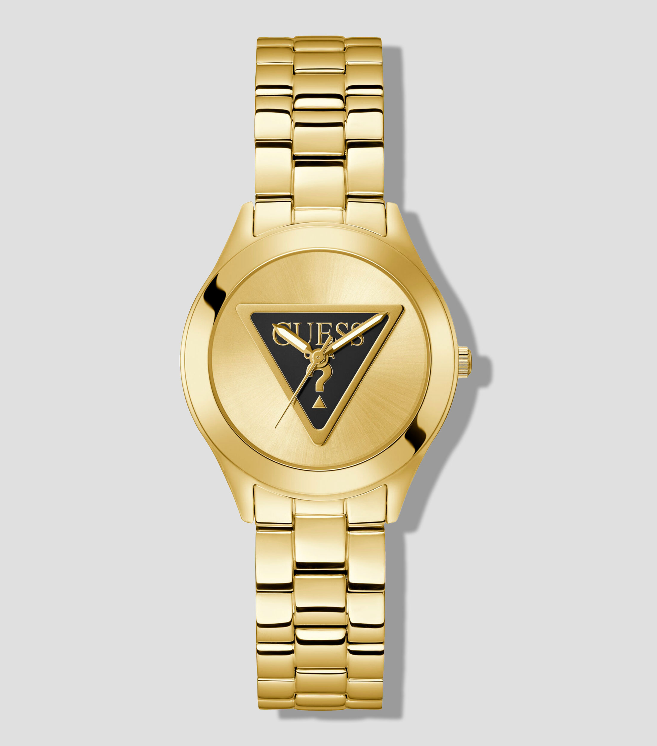 Reloj para Mujer Tri Plaque Casual, Dorado