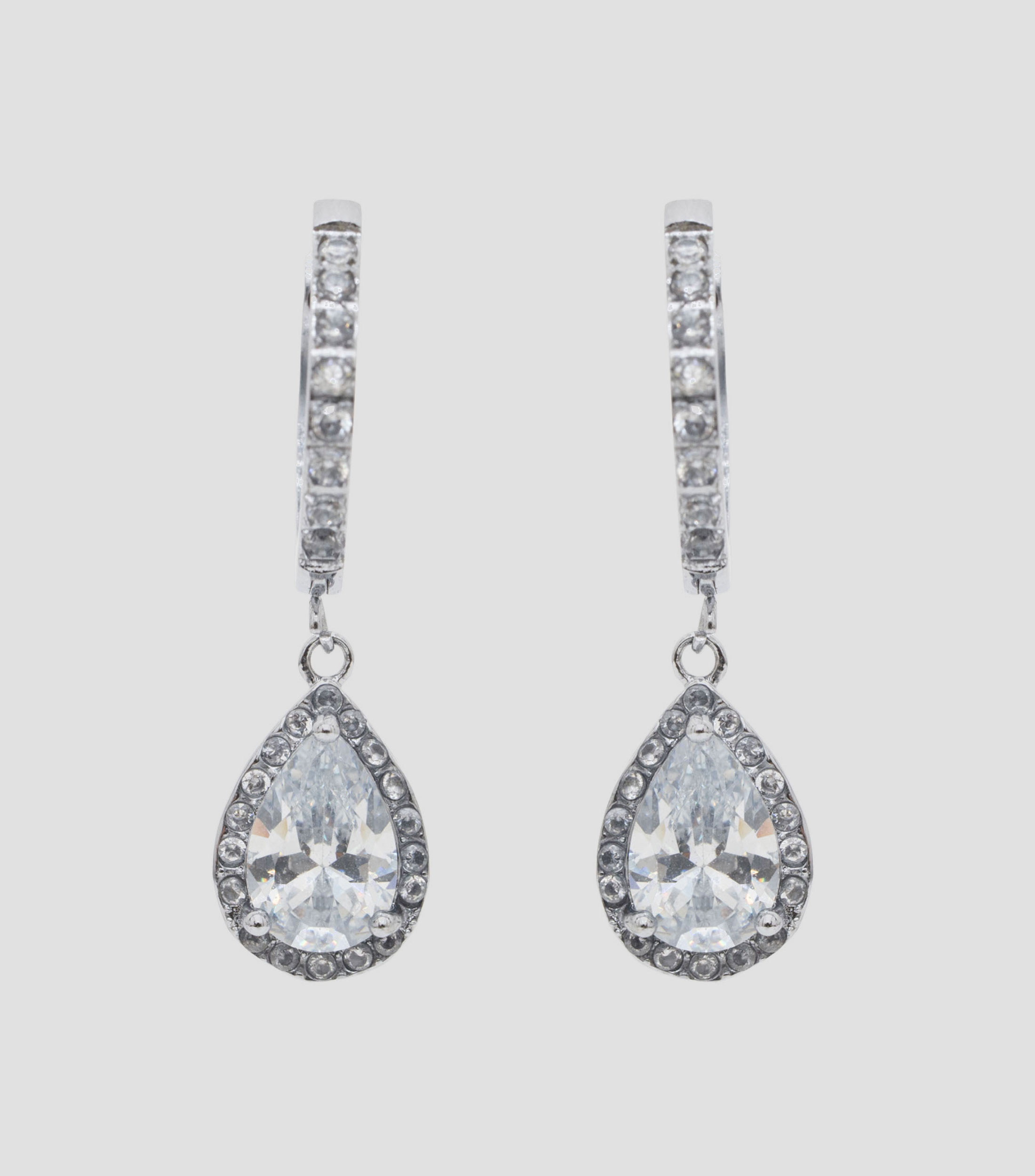 Aretes con cristales Mujer