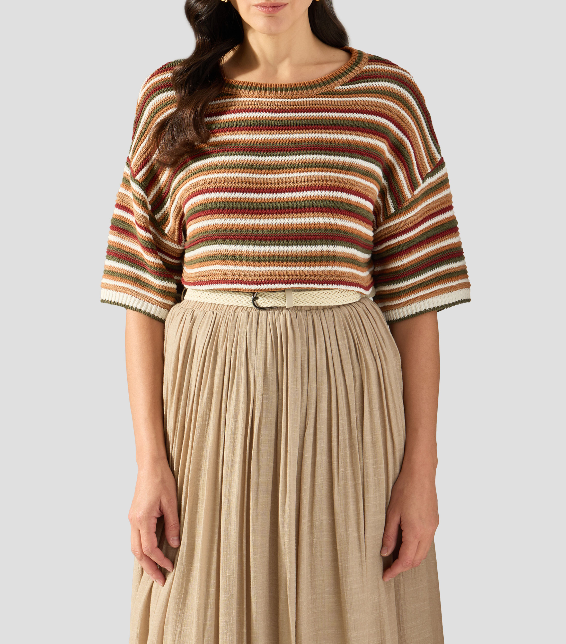 Suéter cuello redondo Mujer