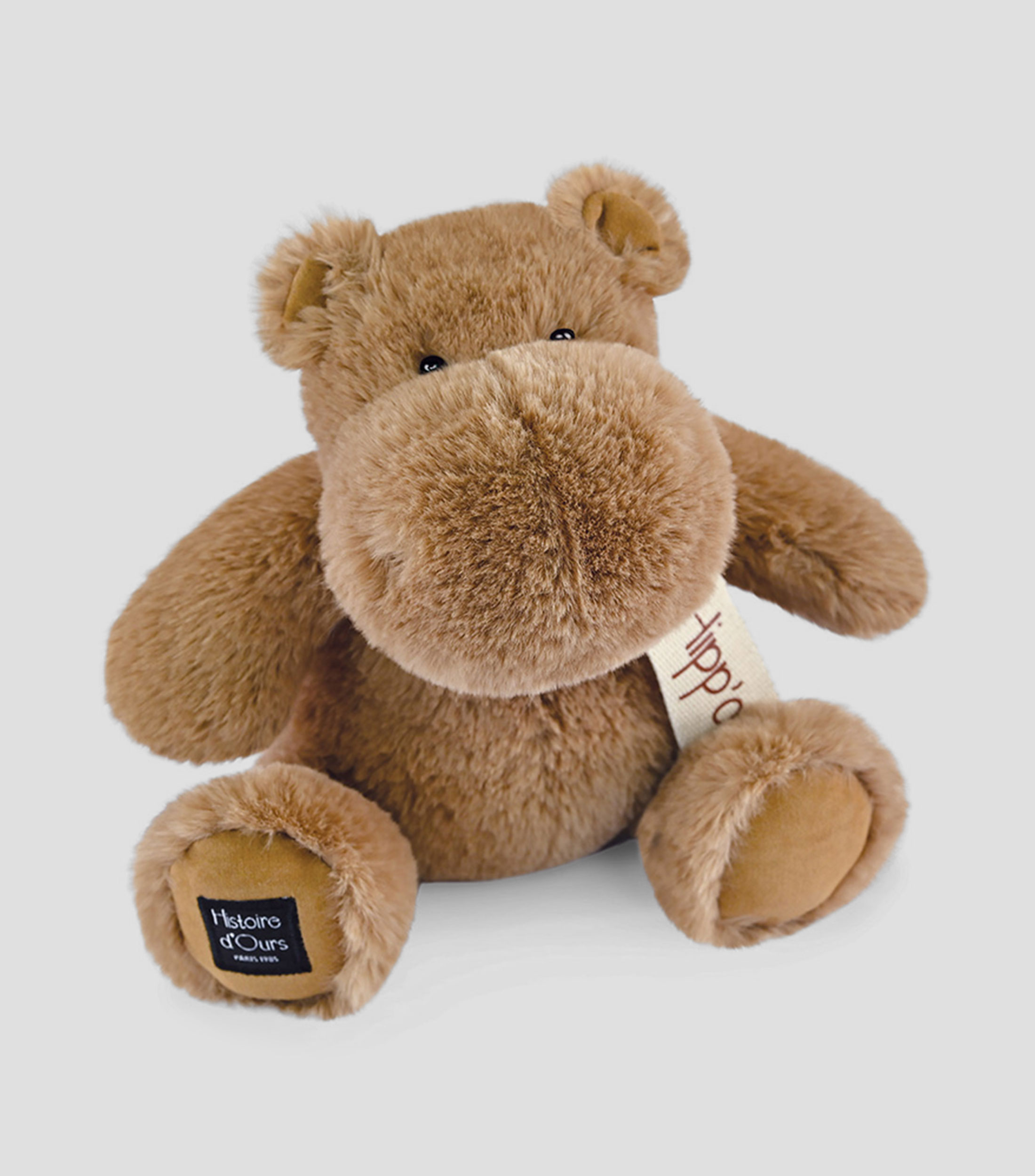 Peluche Hippopotamus - Chocolate - 25 cm