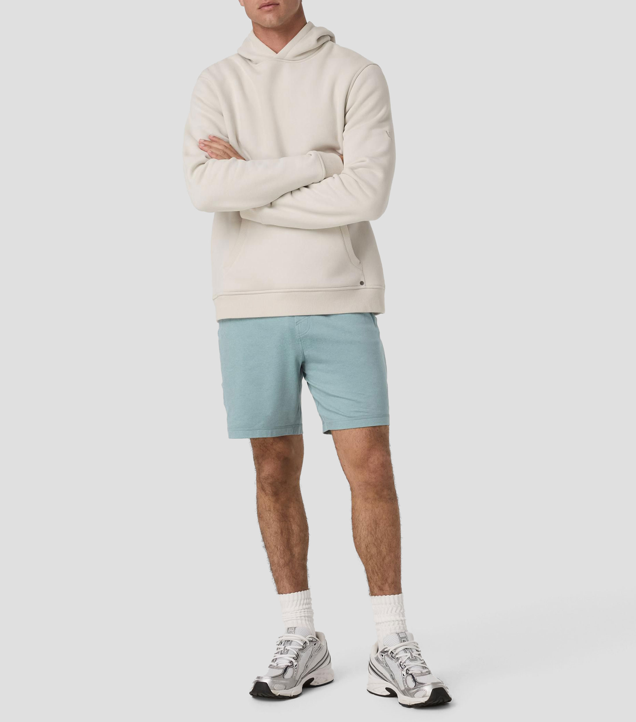 Short de entrenamiento liso Hombre