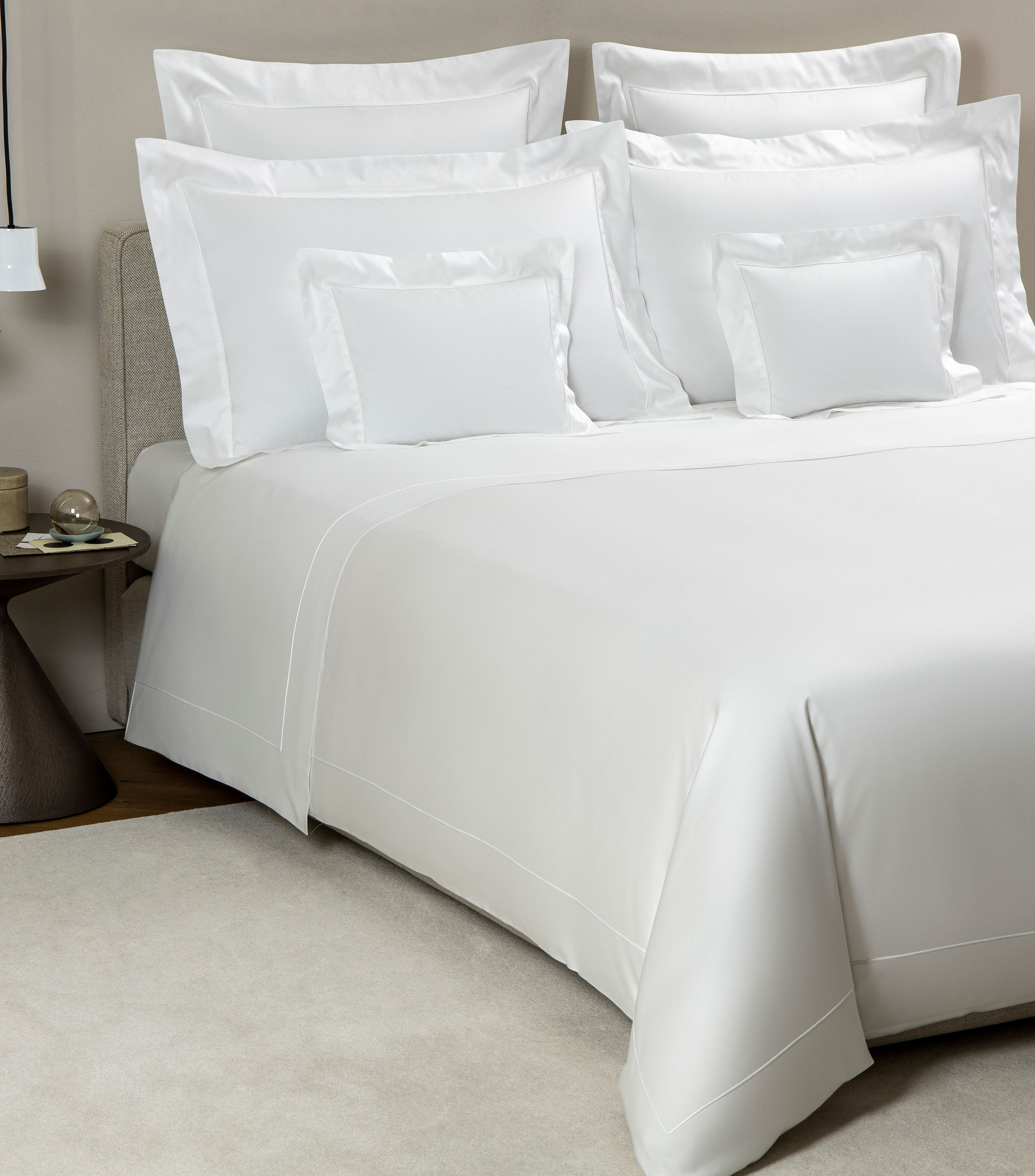 Juego de sabanas Queen Size de algodon Grace Blanco