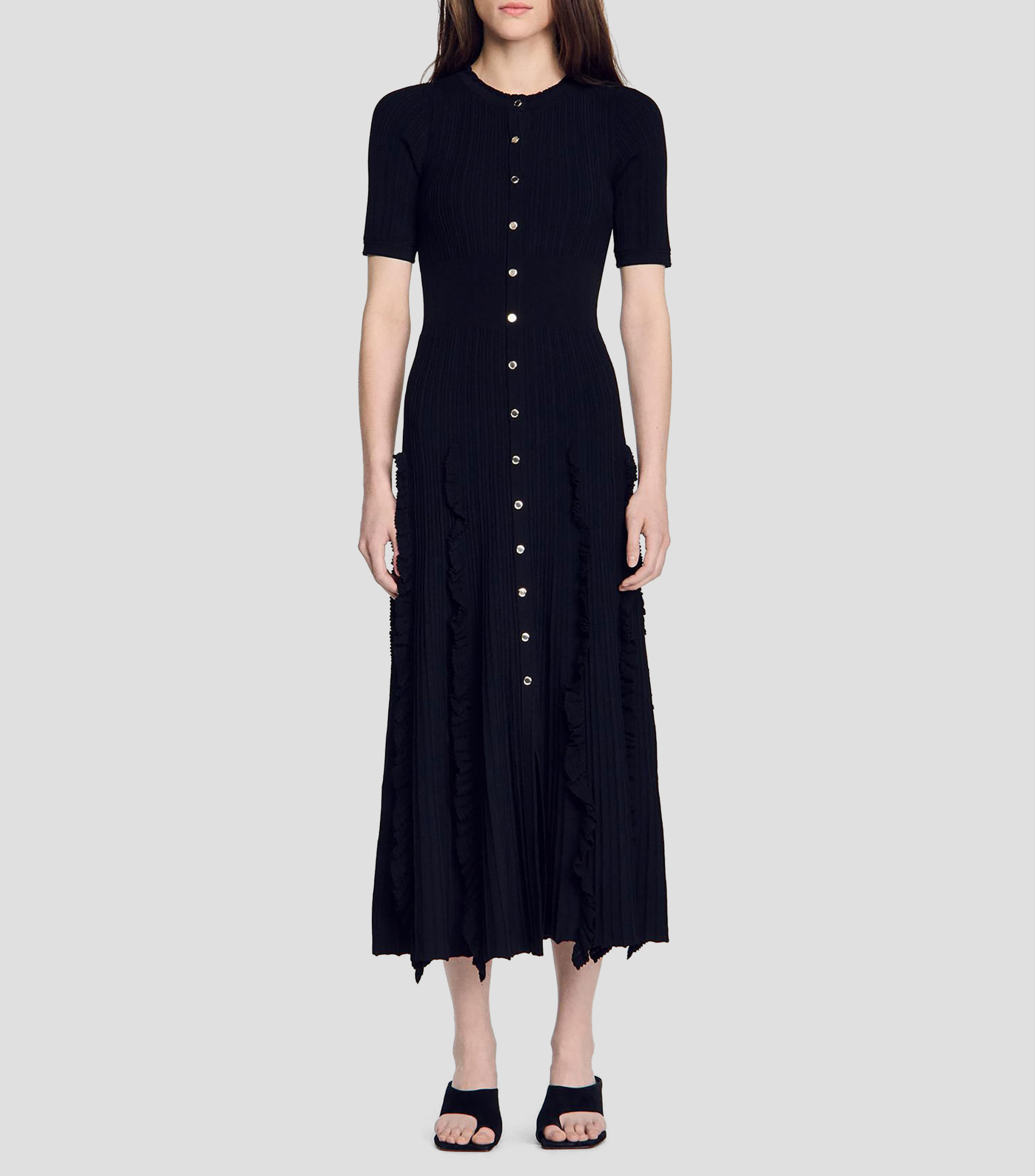 Vestido midi fantasía Mujer