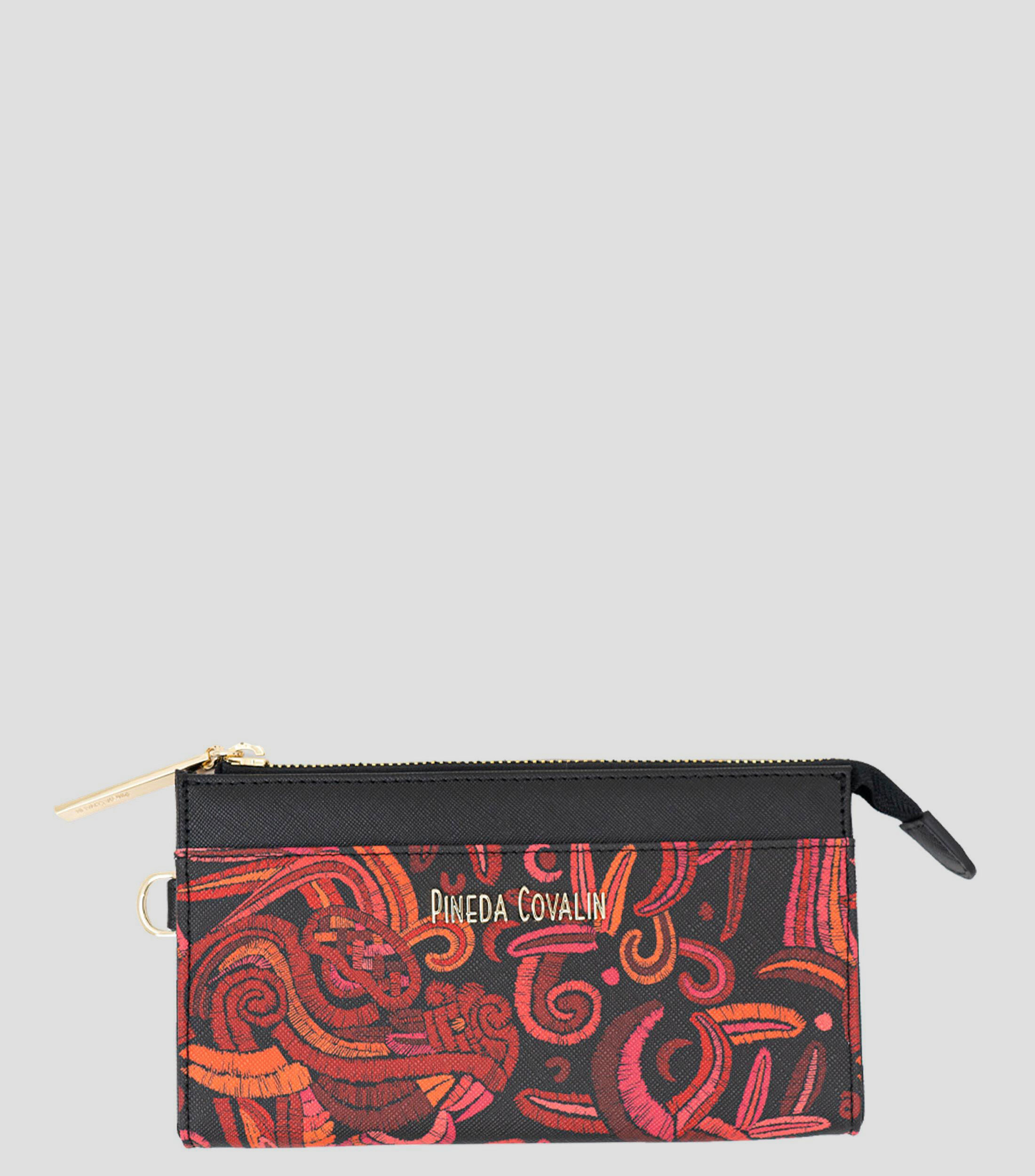 Bolso wristlet negro Quetzalcóatl Mujer