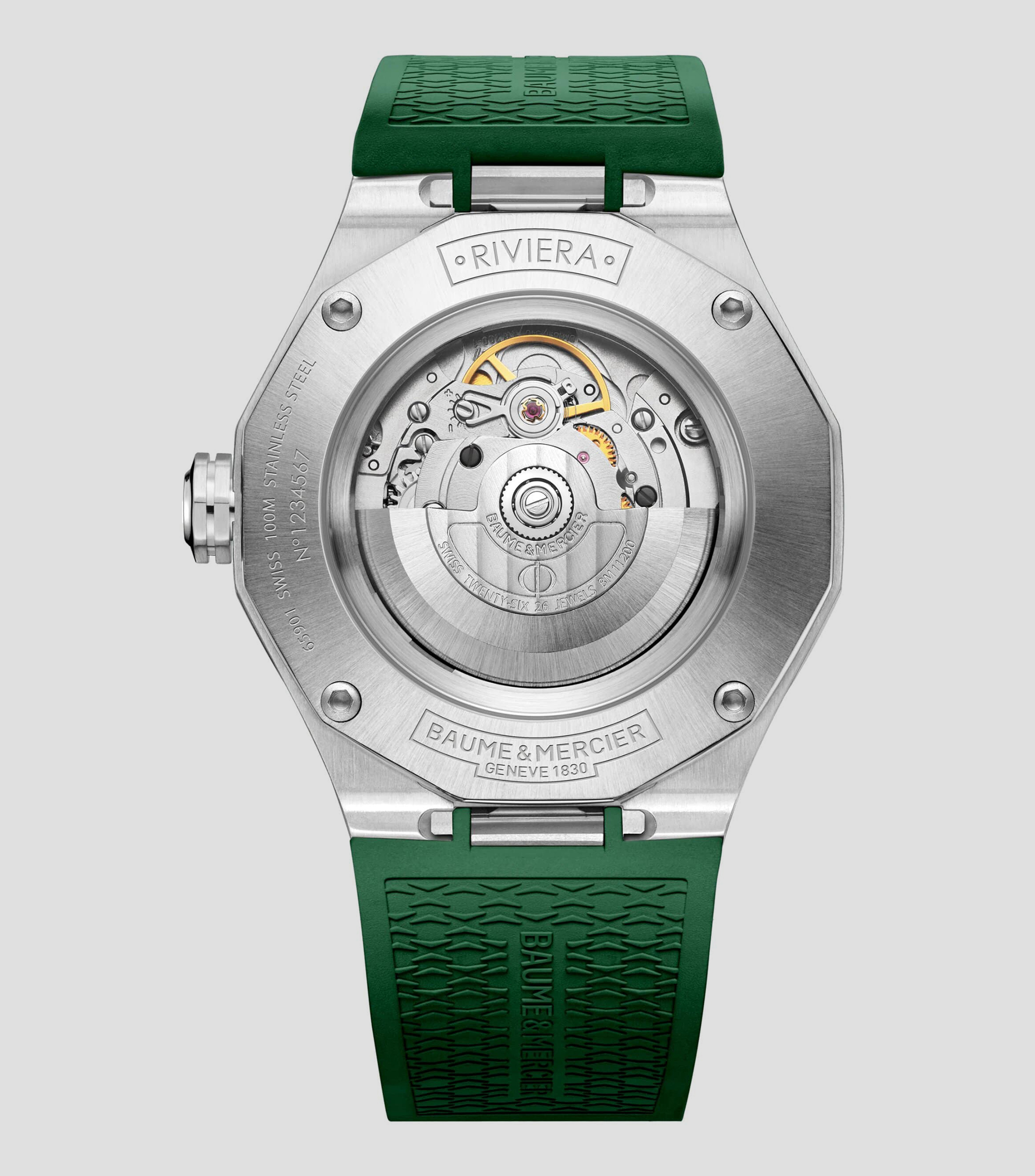 Reloj para Hombre Geneve Casual, Acero, Verde