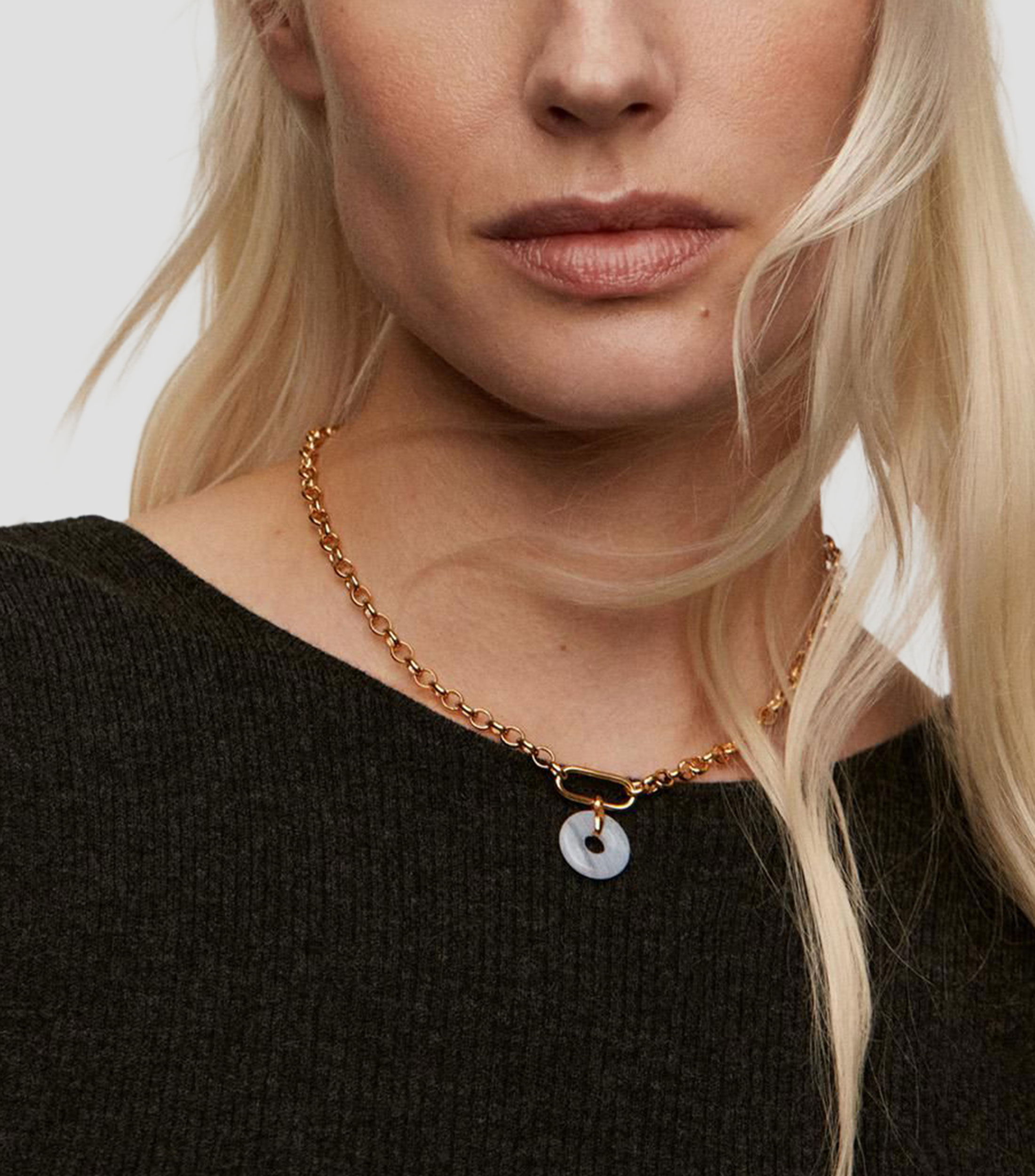 Collar en plata .925 con ágata Mujer