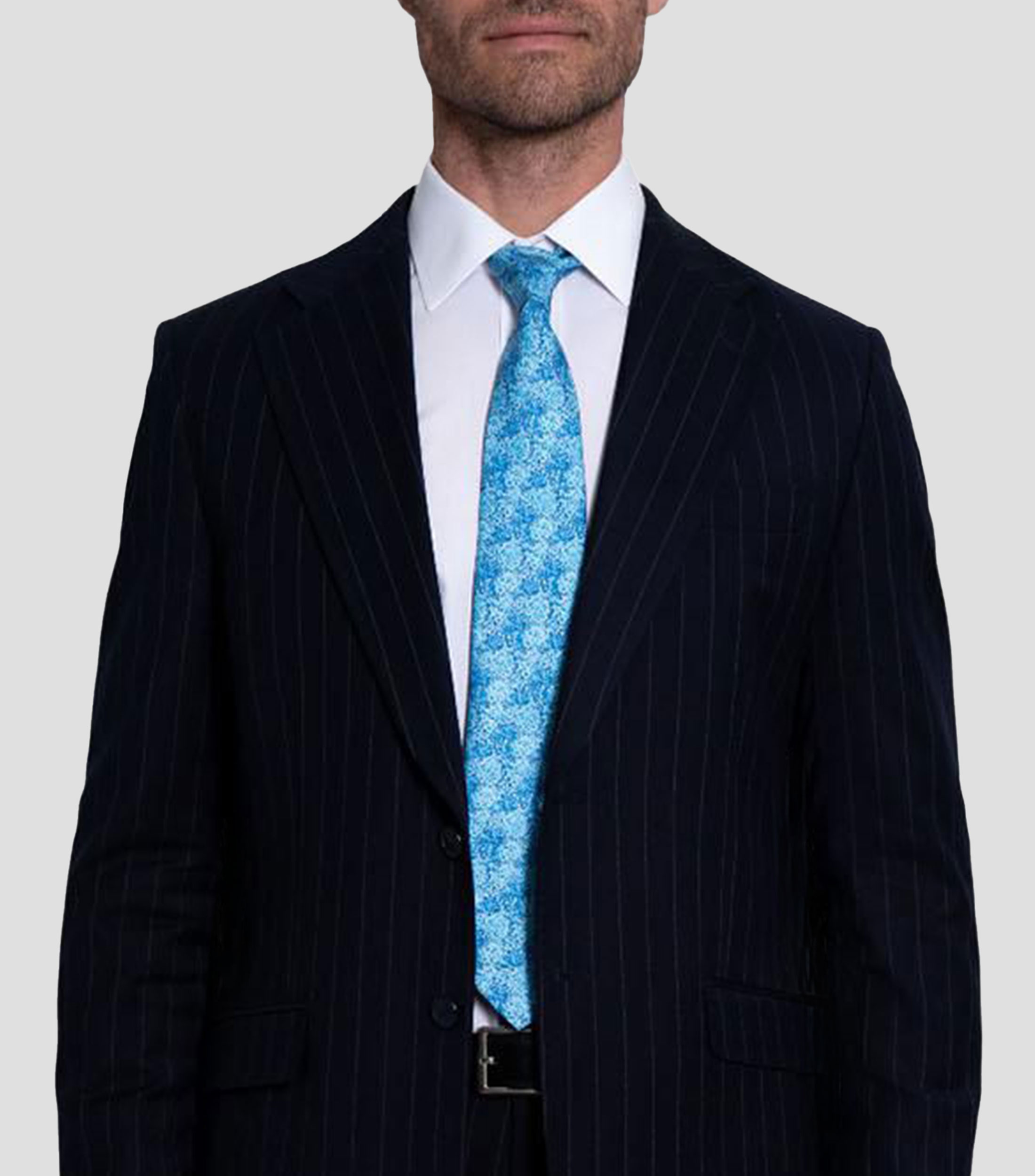 Corbata ancha de seda estampada