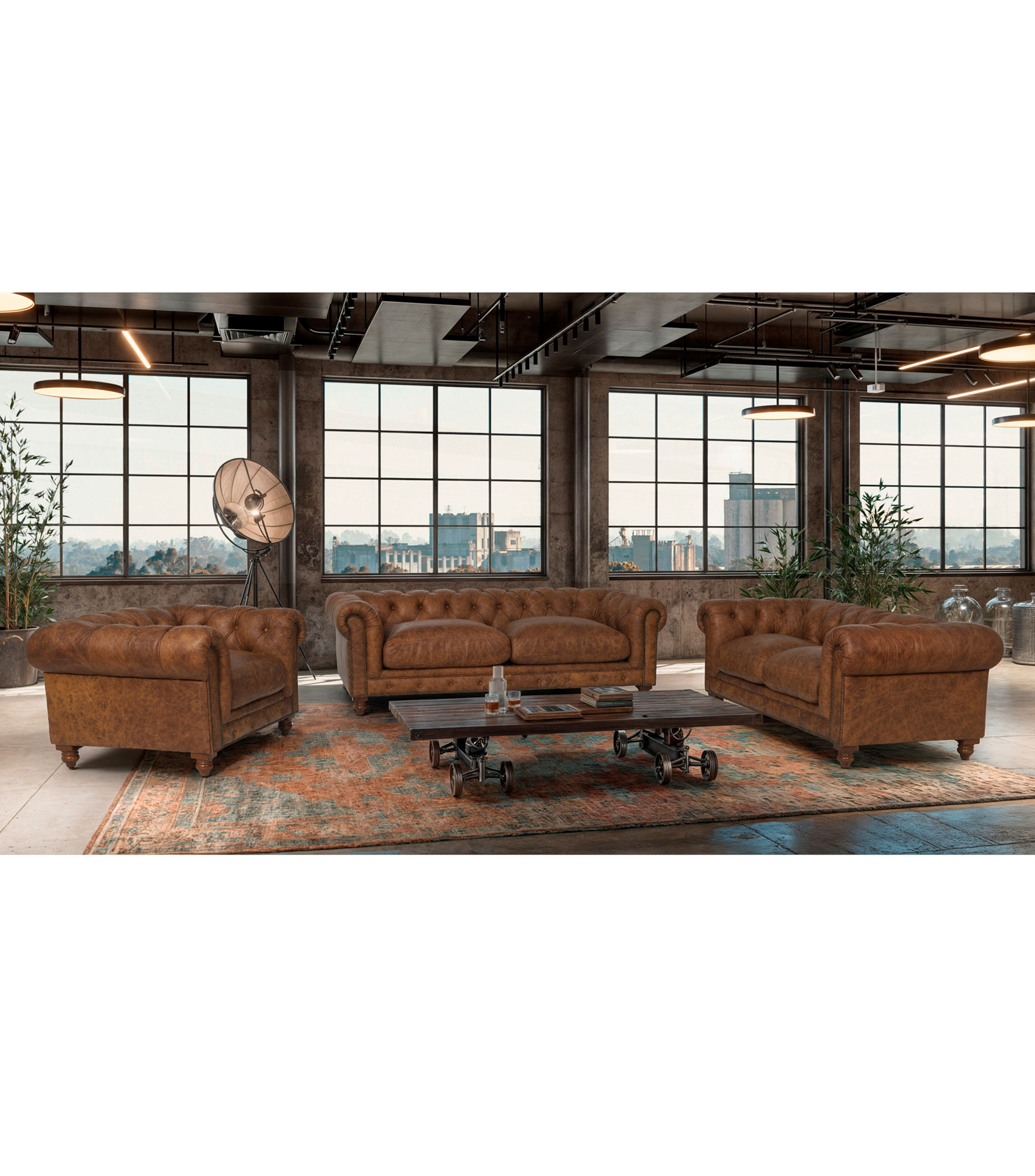 Love Seat en piel Go Beyond Whisky