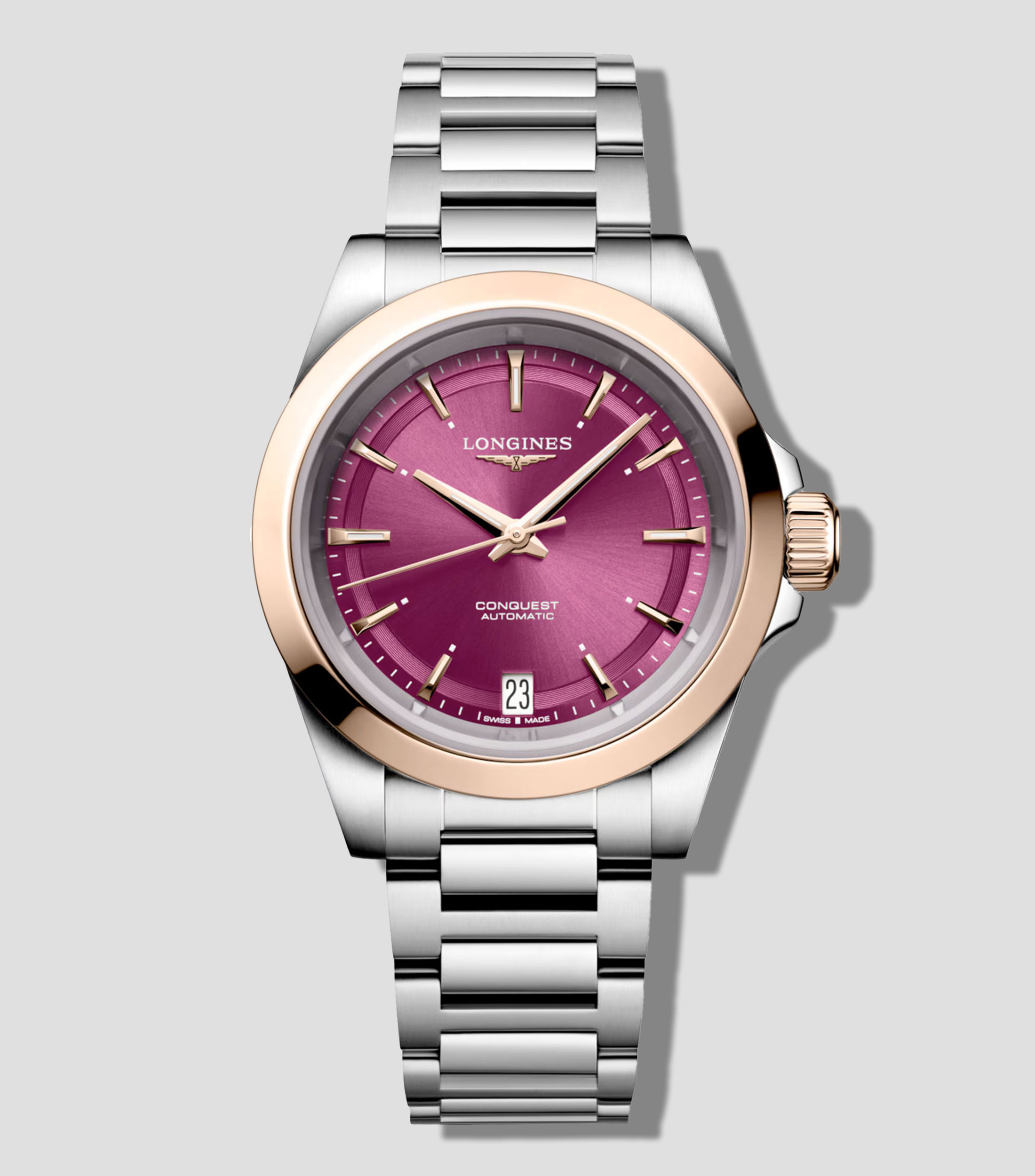 Reloj para Mujer Conquest De Vestir Plateado, Oro rosa