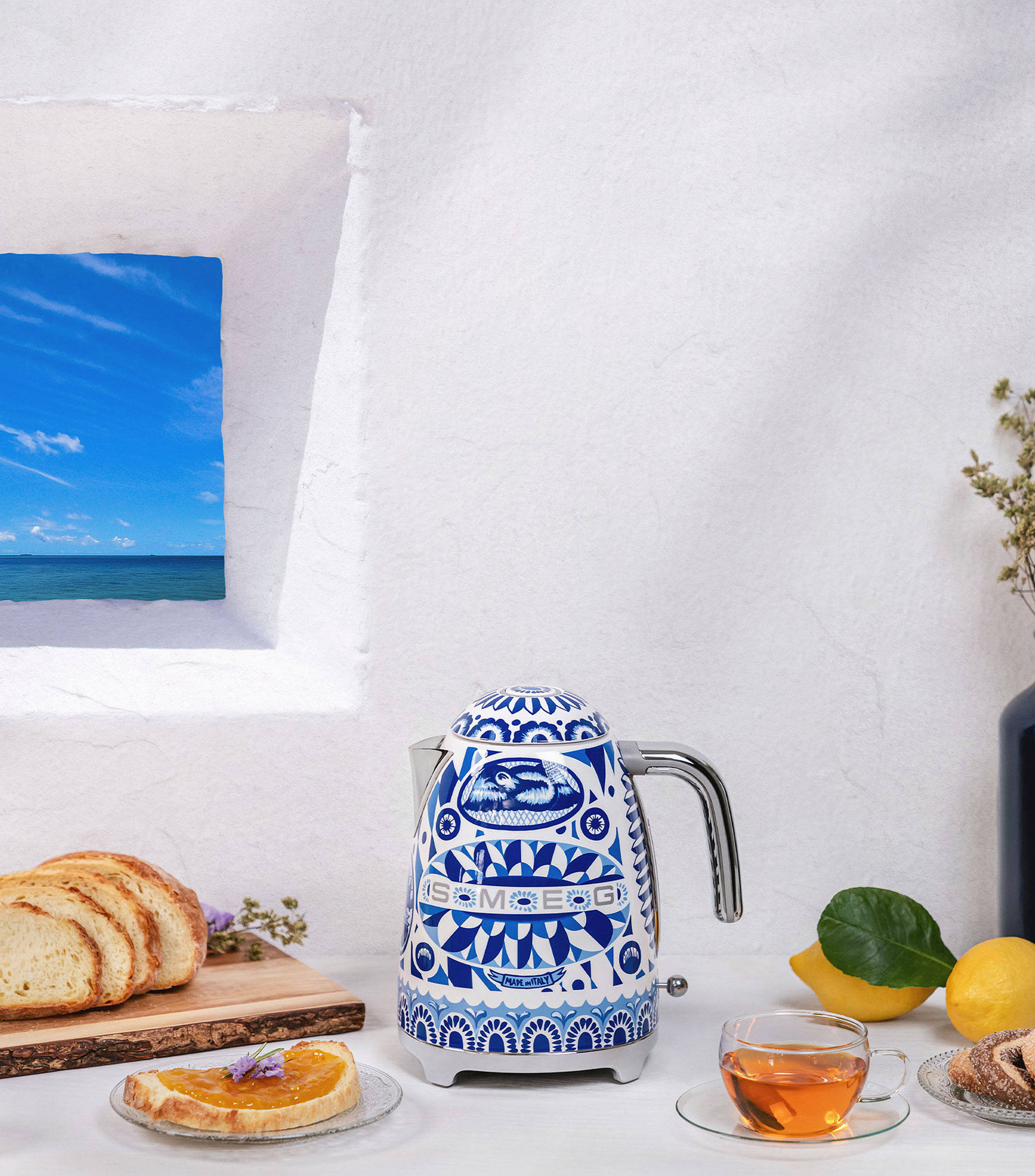 Hervidor Electrico Blue Mediterraneo