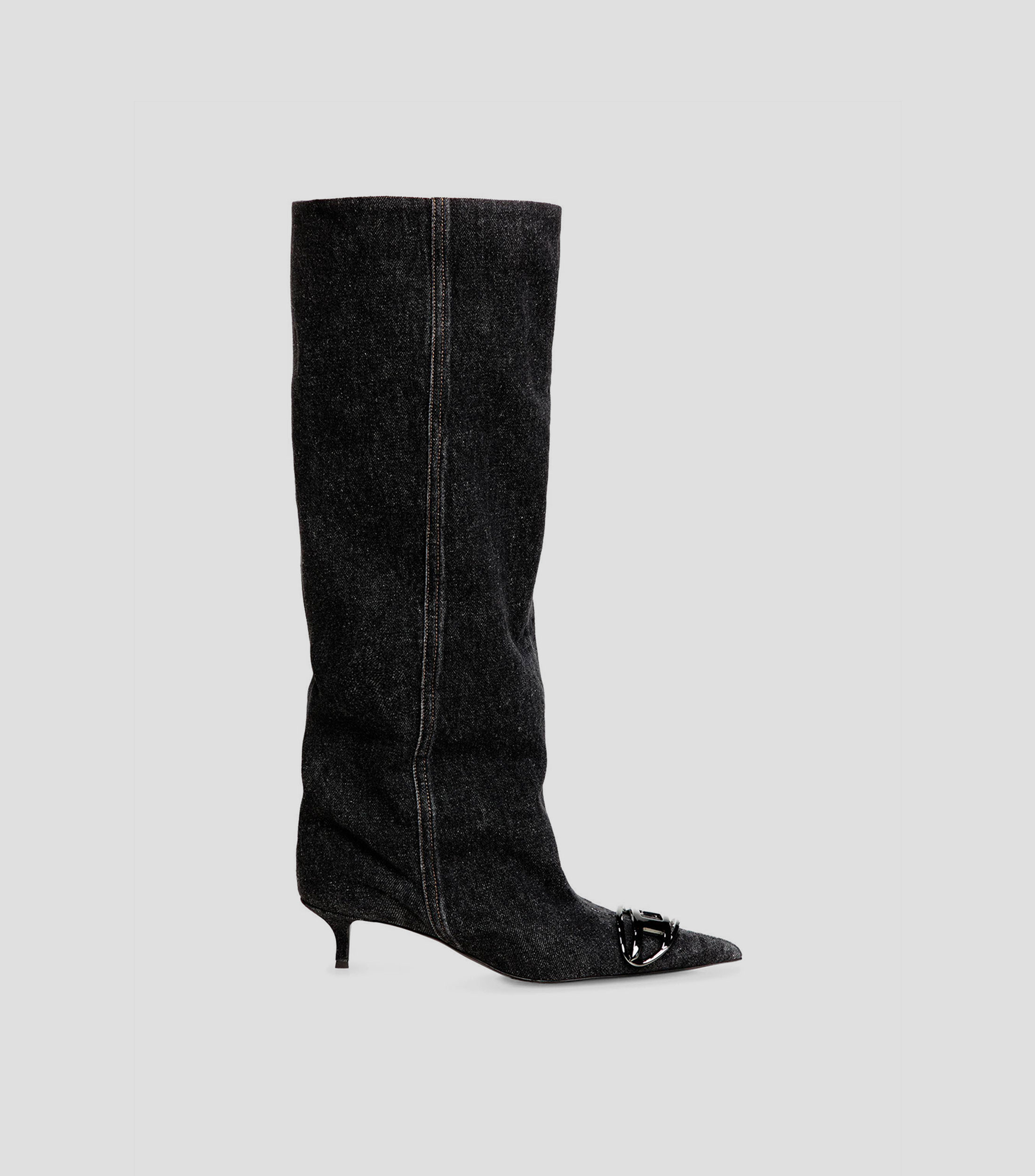 Botas largas D-Venus Slouchy con tacón bajo y delgado Mujer