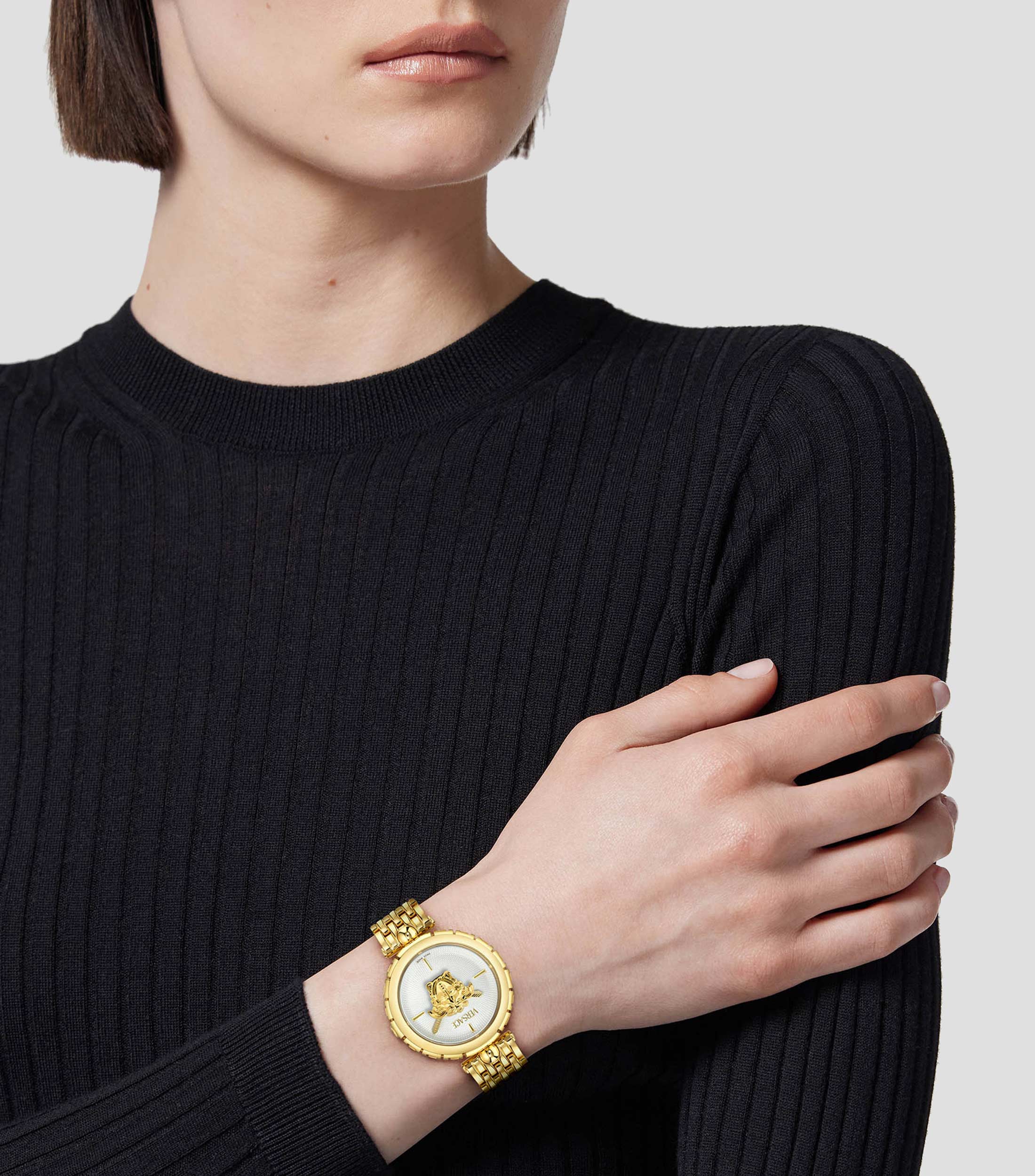 Reloj para Mujer Medusa Heritage de Vestir Blanco, Dorado