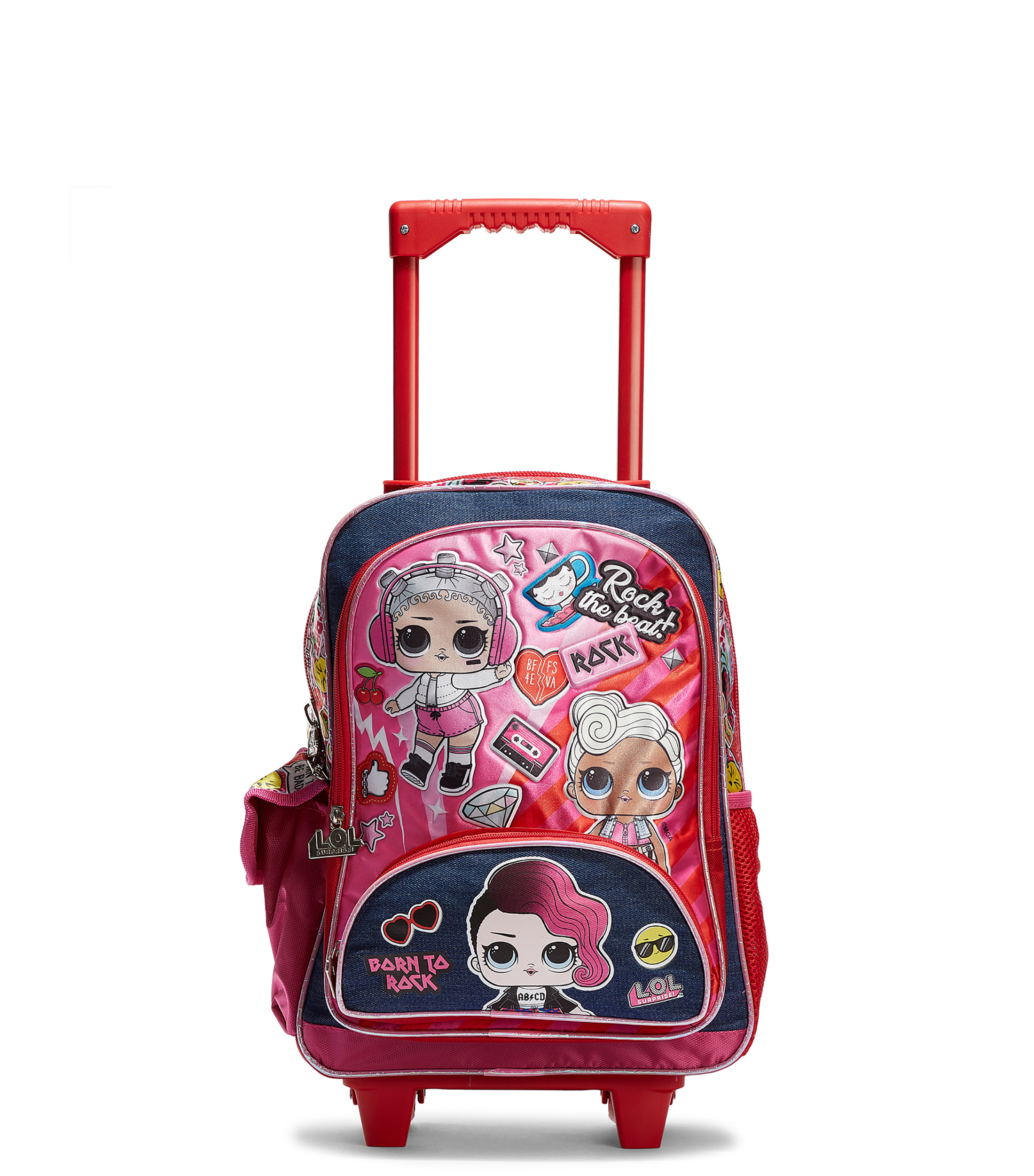 Kit Mochila Escolar Infantil Lol Bffs 4 Eva Com Rodinhas