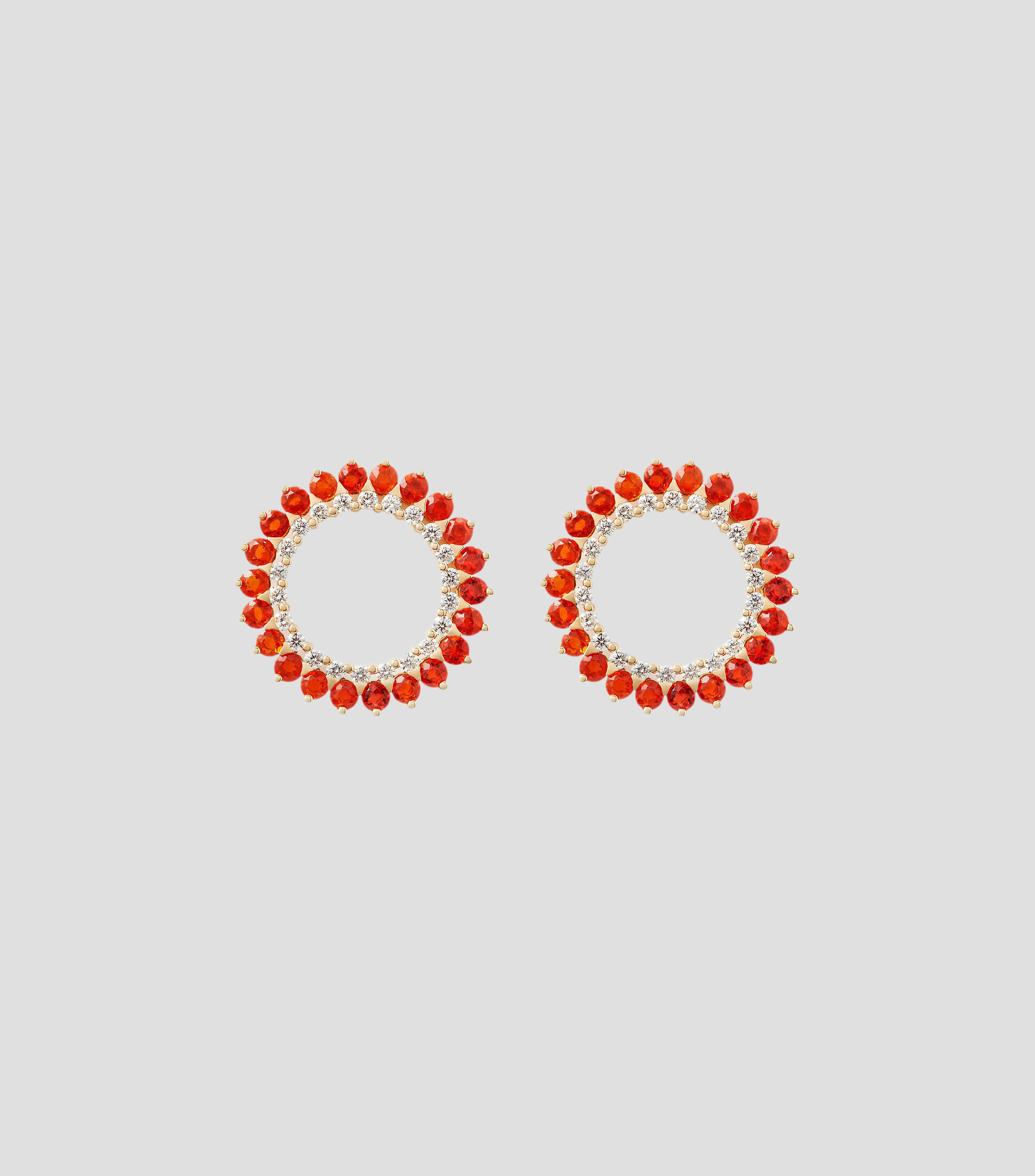 Aretes en oro 18 Kilates Mandala Mujer