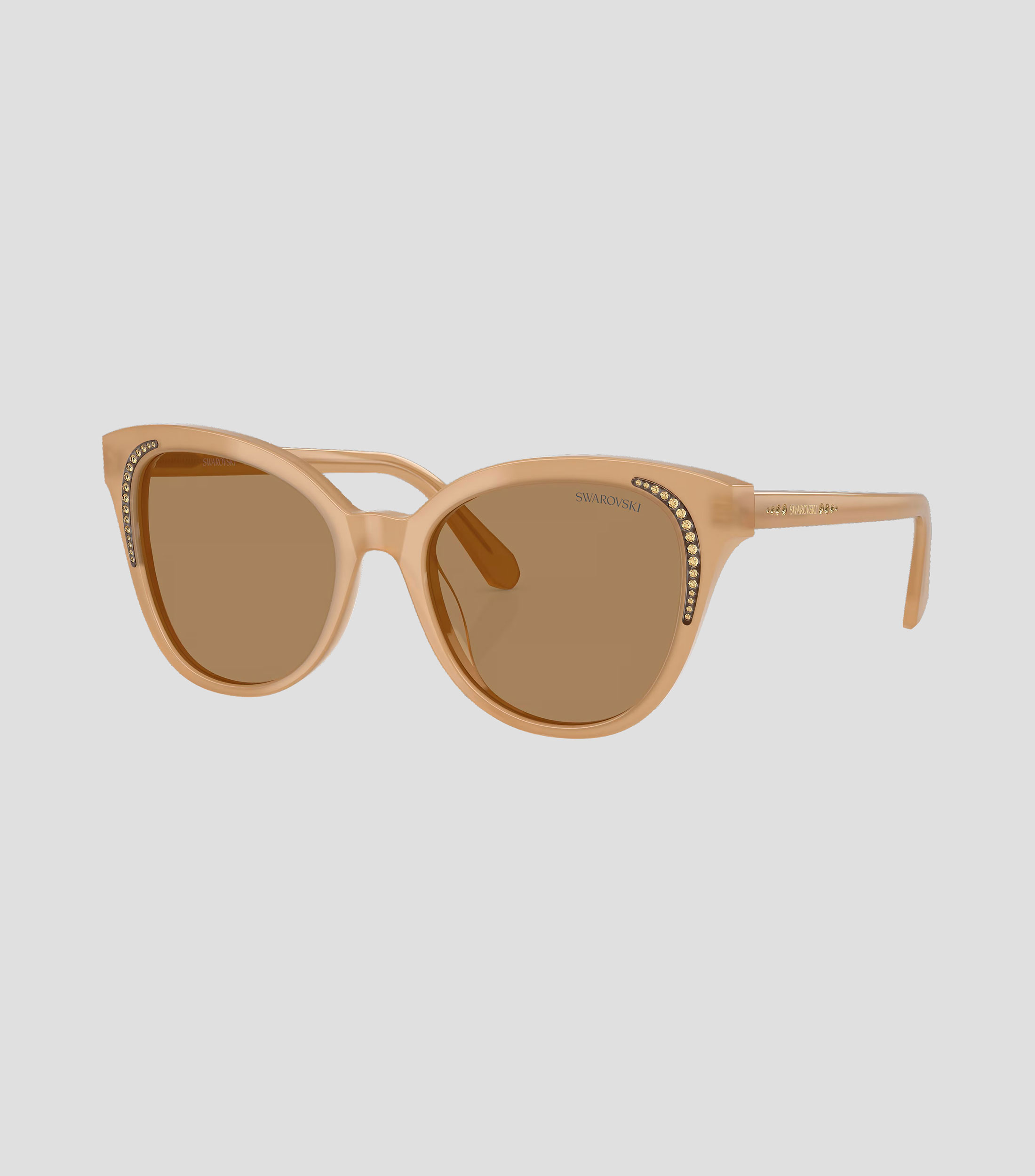 Lentes de sol mariposa beige Mujer