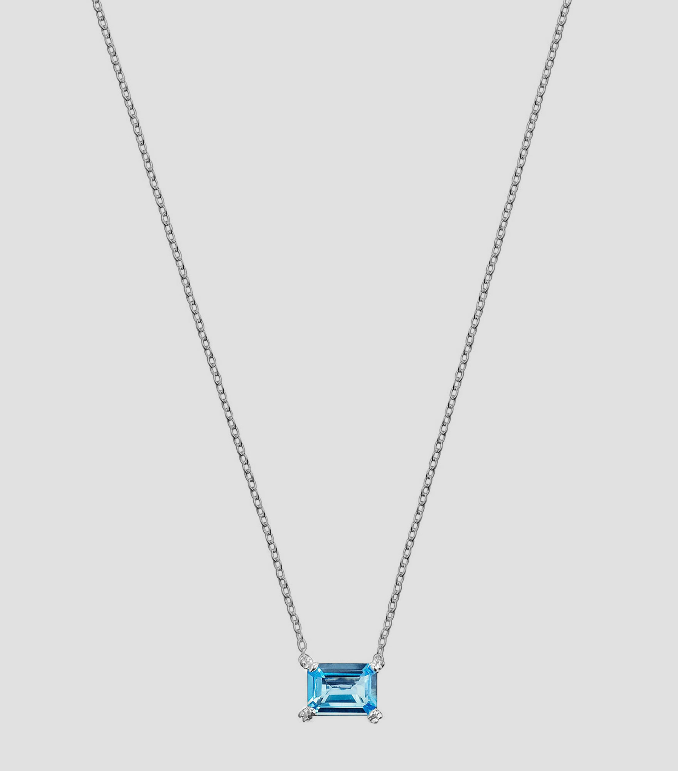 Collar en Plata .925 Color Pills con Topacio Mujer