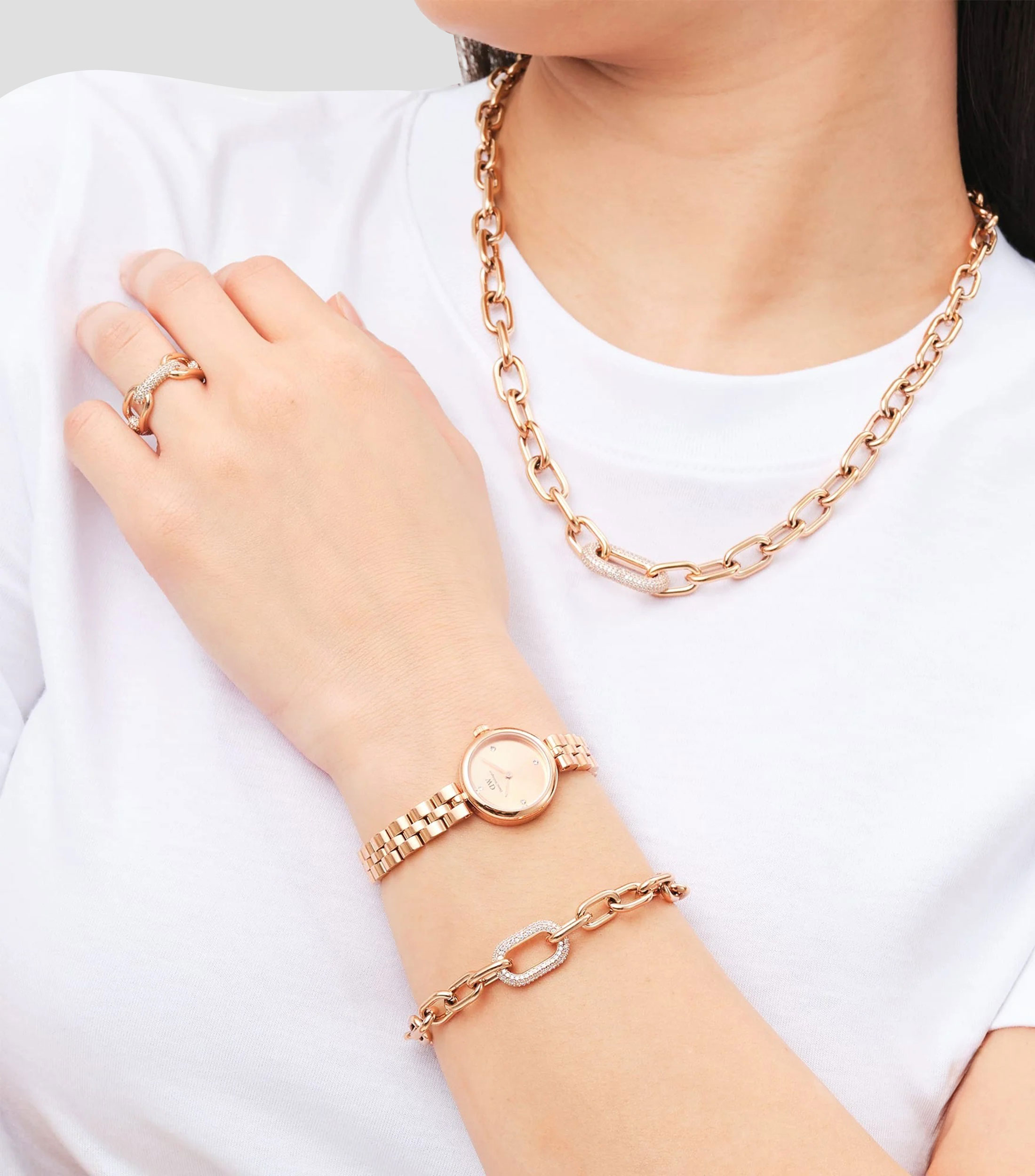Anillo cadena Mujer