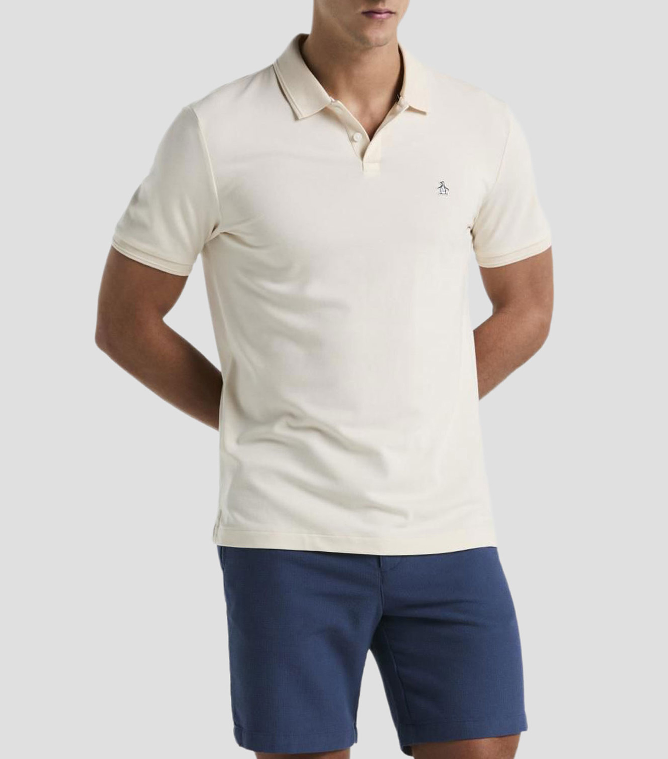 Playera tipo Polo manga corta lisa Hombre