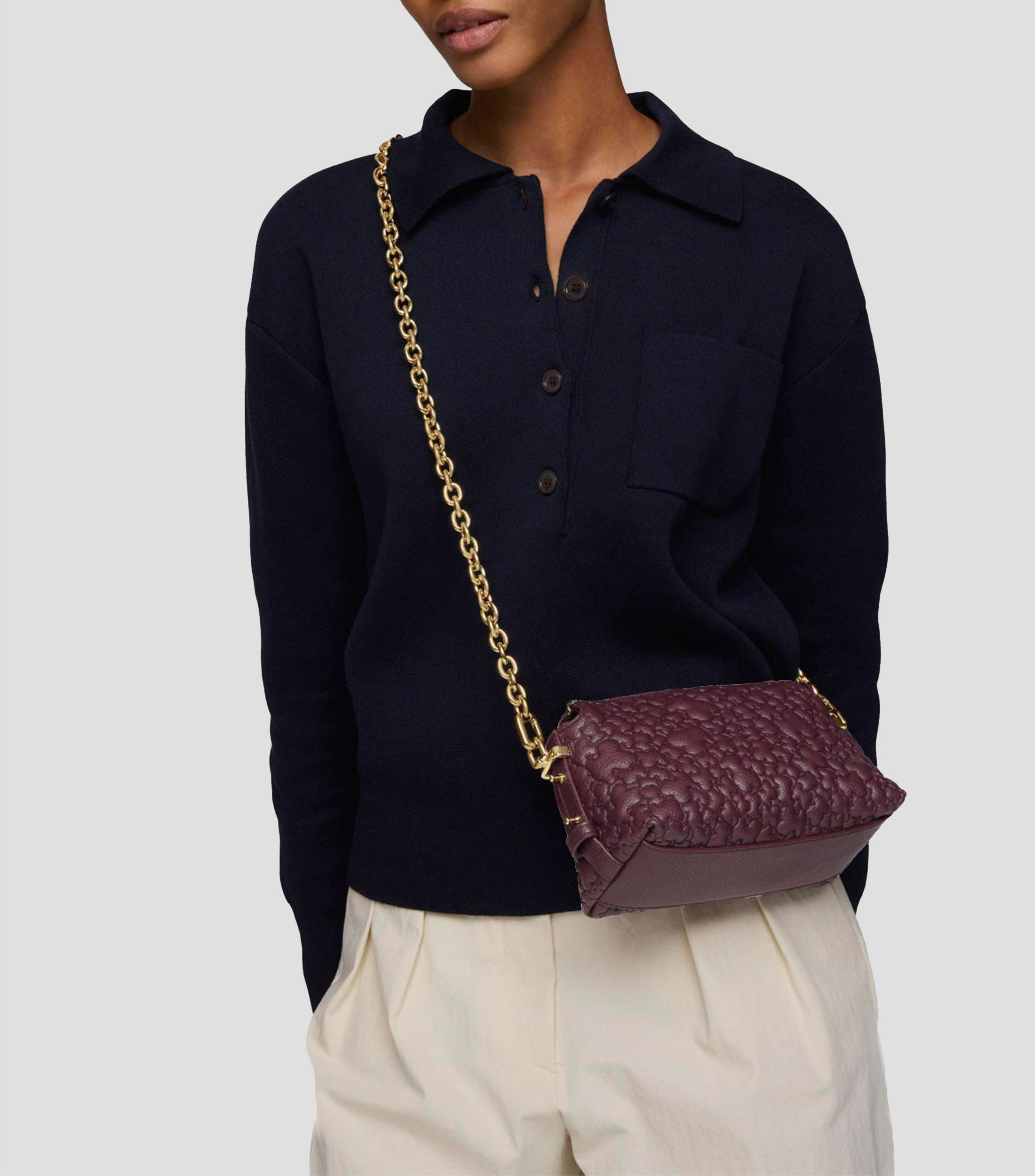 Bolsa crossbody con monogram Puffy Mujer
