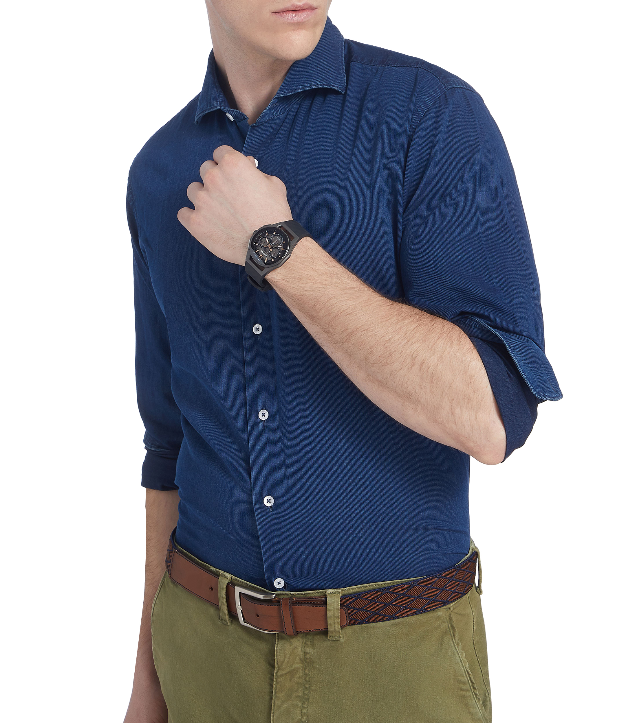 Reloj para Hombre Curv de Vestir Gris