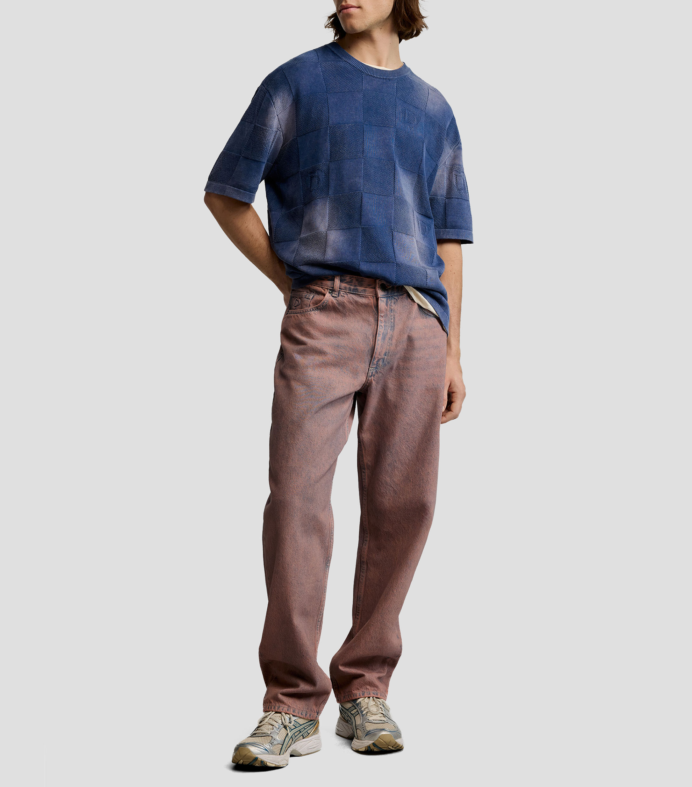 Jeans regular liso Hombre