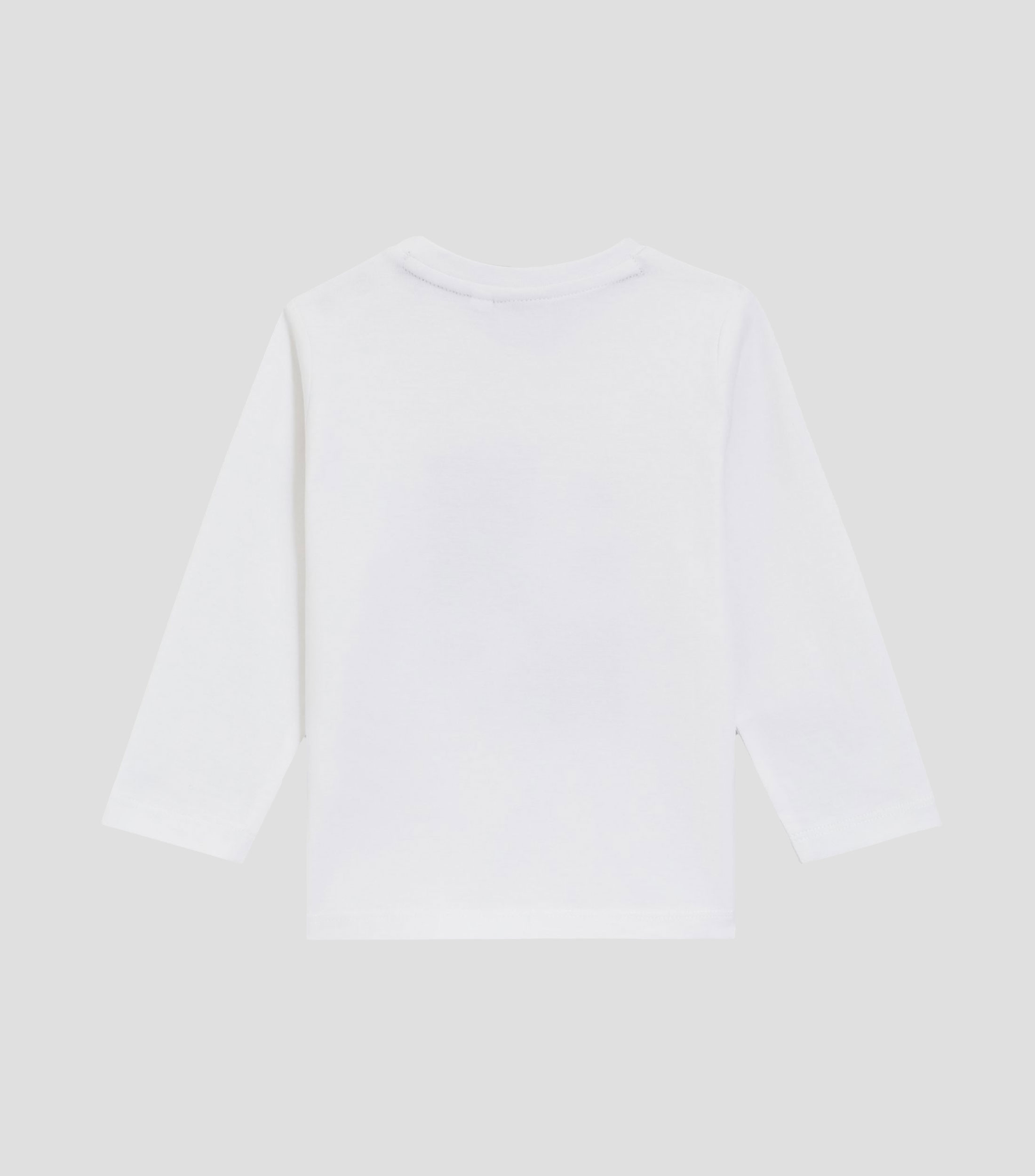 Playera cuello redondo manga larga estampada Niño