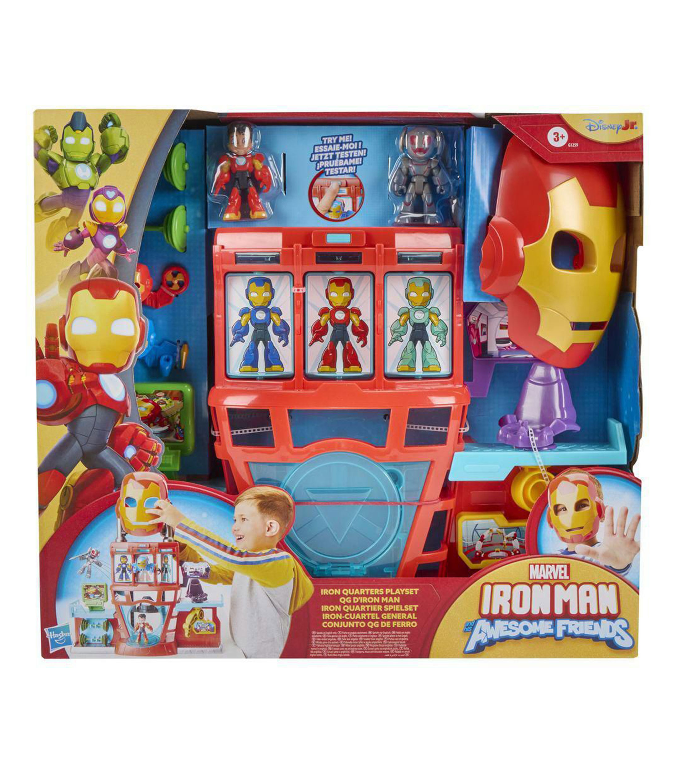 Playset, Marvel Iron Man and his Awesome Friends - Iron-Cuartel general Electronico